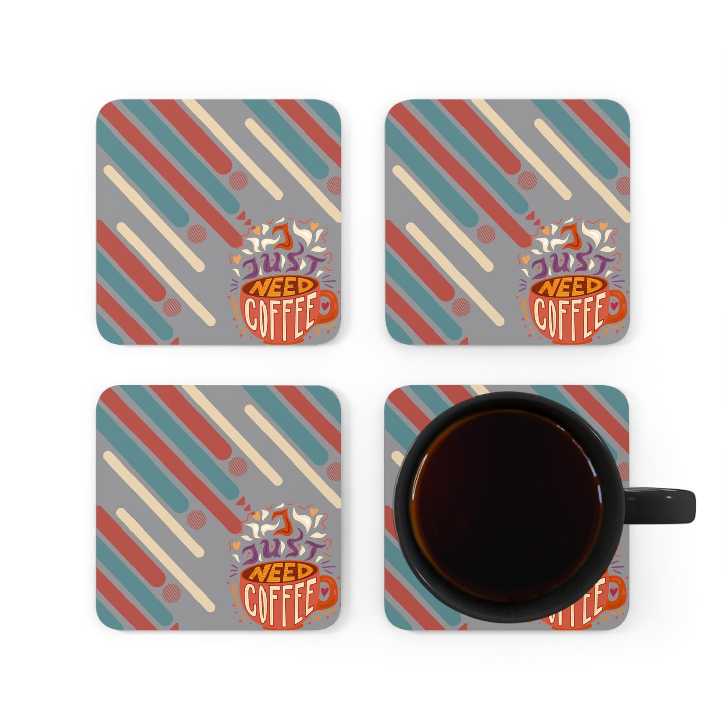 Corkwood Coaster Set