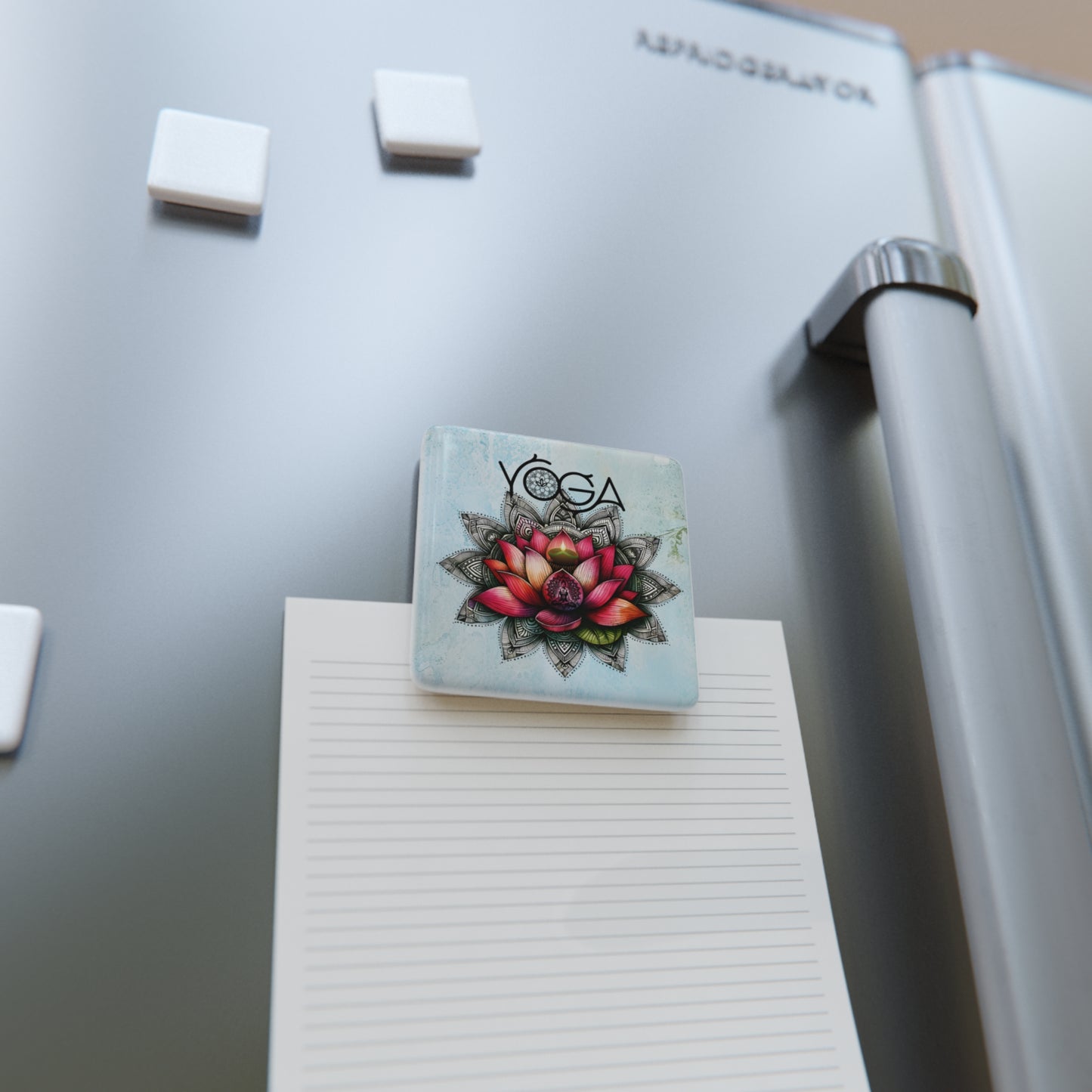 Yoga Porcelain Magnet, Square, Cute Porcelain Magnet, Mindful Gift, Yoga lovers Porcelain Magnet, Yoga Instructor Gift, Gift For Yoga lovers, Gift For Yogi.