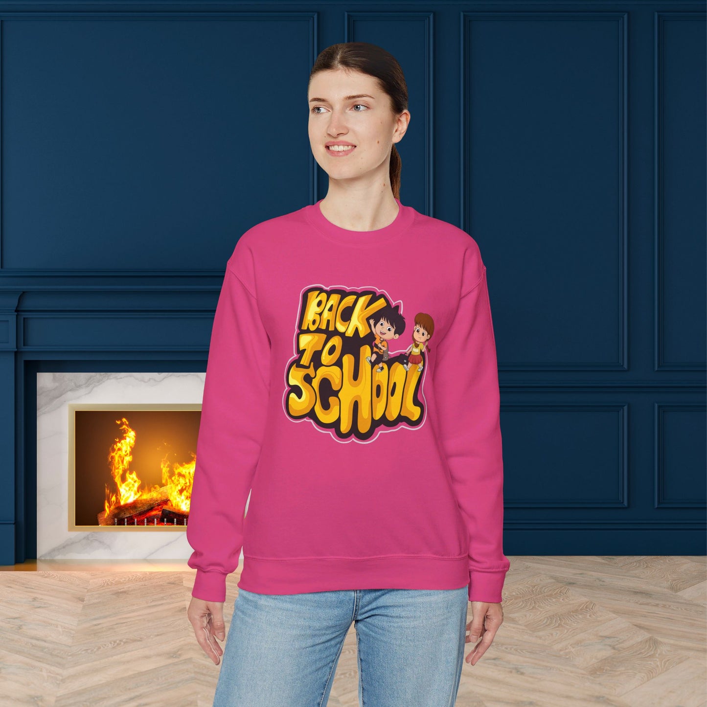 Back To school unisex heavy blend crewneck sweatshirt, We Love Teachers Sweatshirt,Teacher Back To school Sweatshirt. First Day Vibes Sweatshirt.