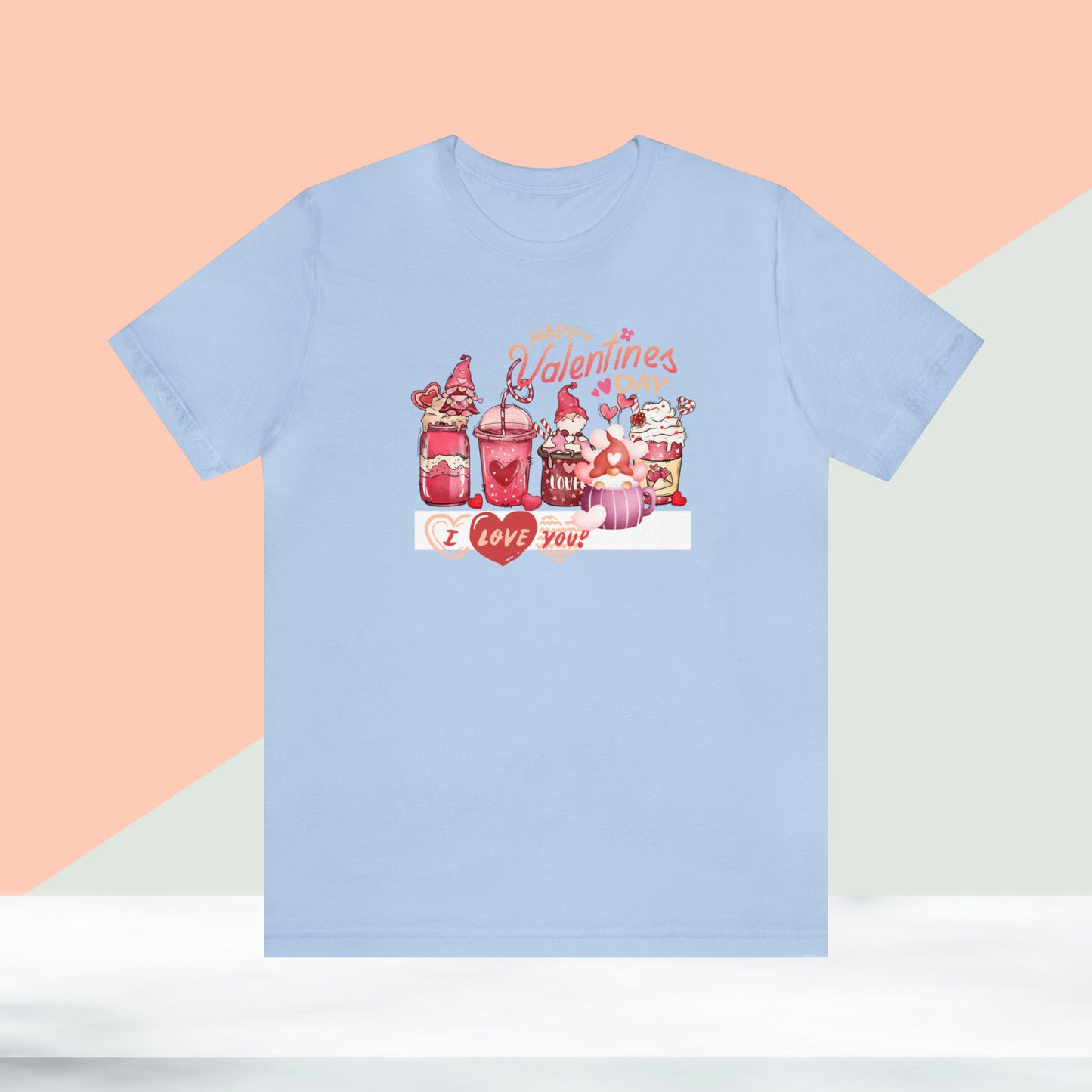 Happy valentines day Unisex Jersey Short Sleeve Tee