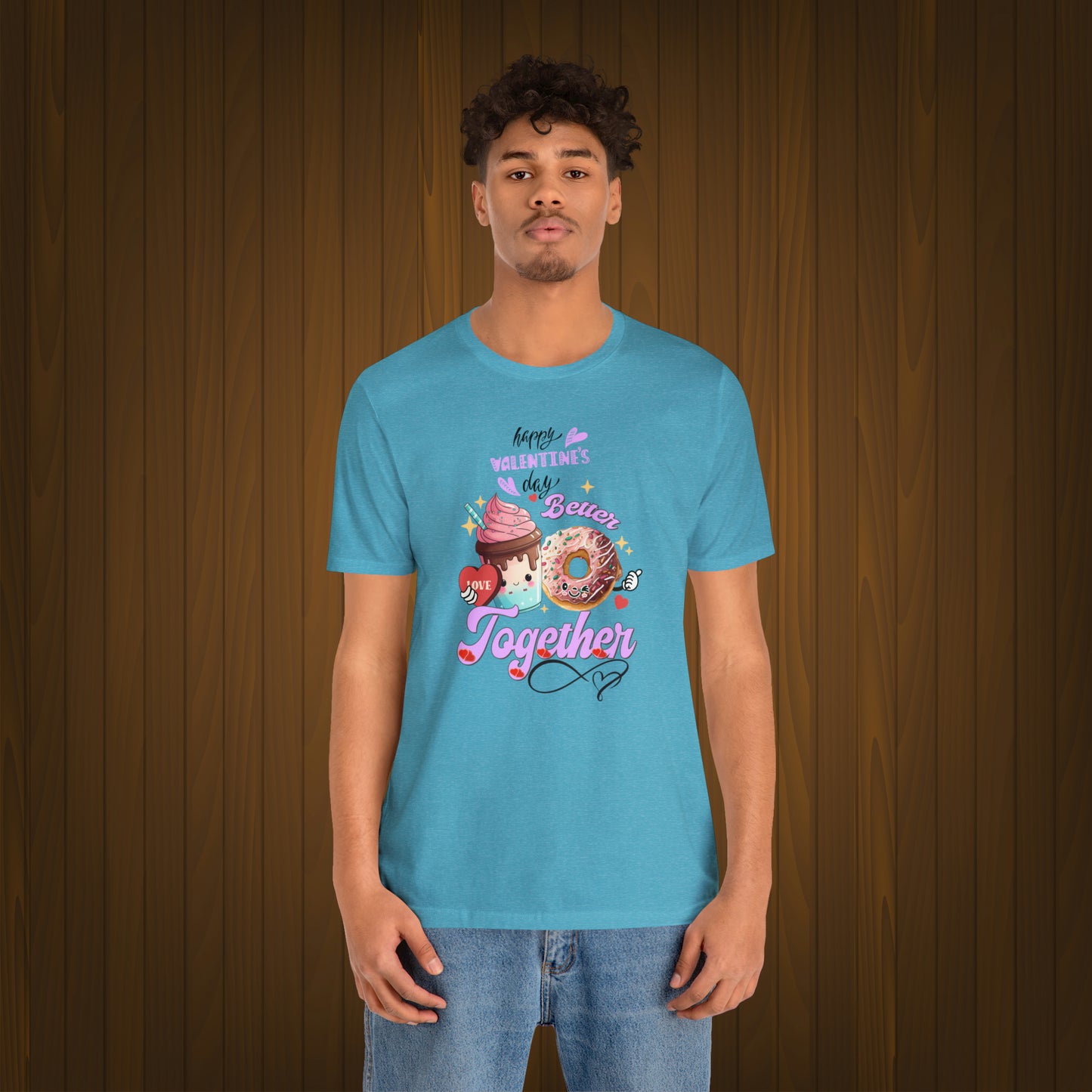 Happy valentines day Unisex Jersey Short Sleeve Tee