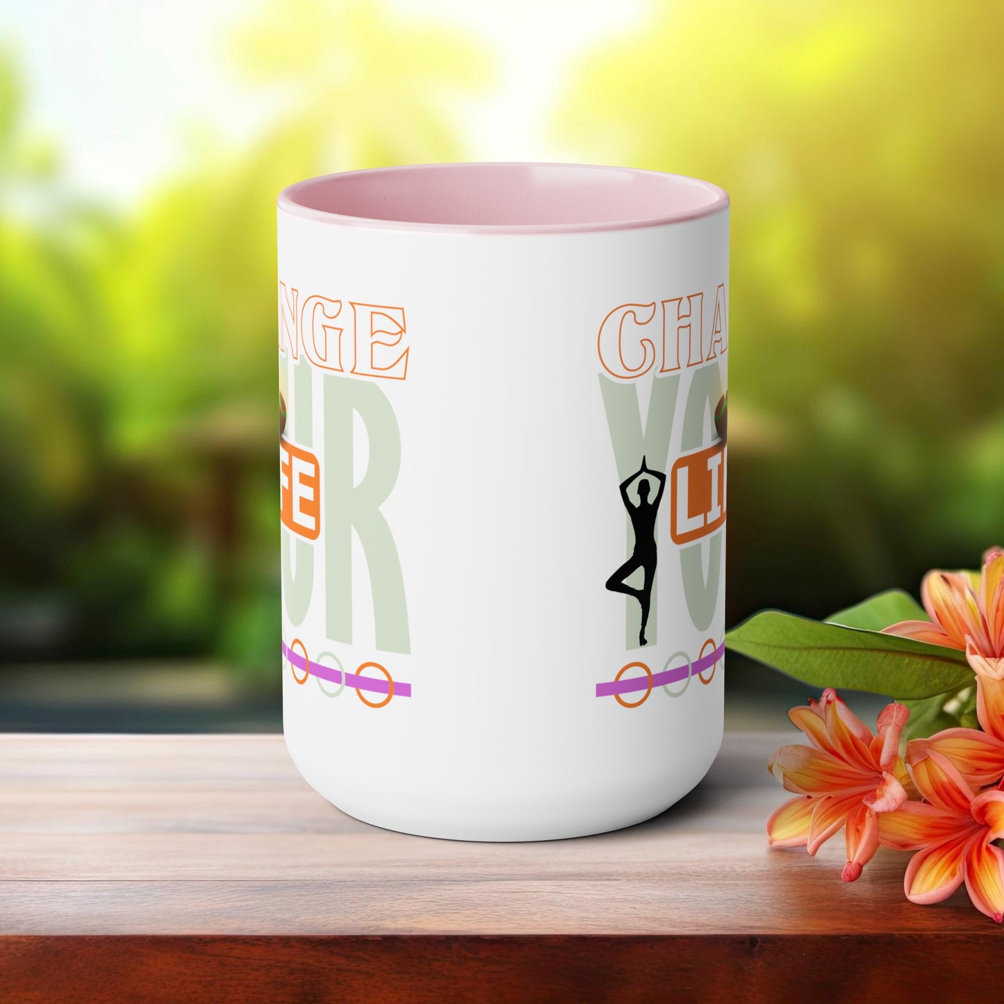 Change your Life Yoga Coffee Mug, Cute Yoga Coffee Mug, Yoga lovers Coffee Mug, Yoga Instructor Gift, Gift For Yoga lover, Gift For Yogi.
