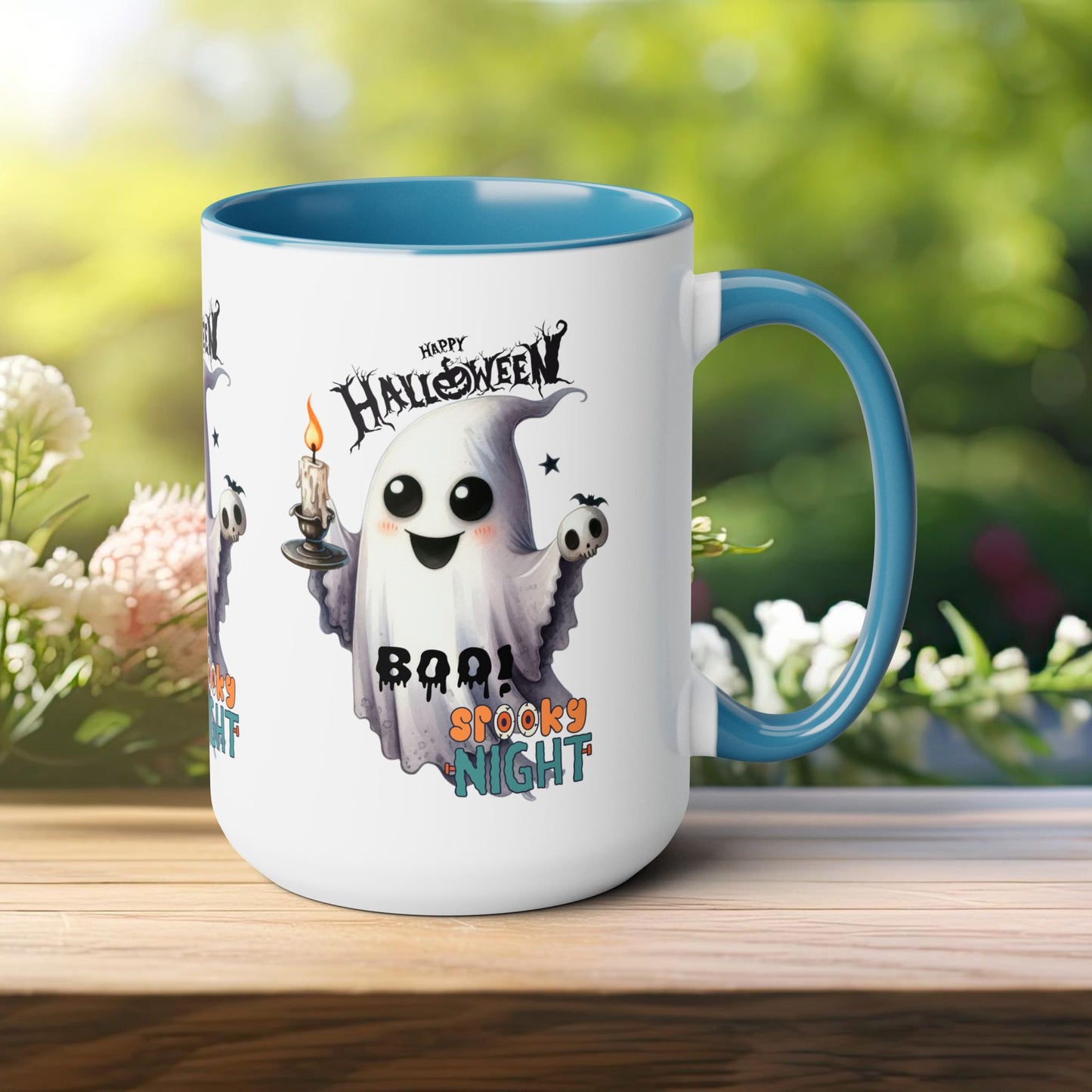 Spooky Night Halloween Coffee Mug, Let's Go Halloween Coffee Mug, Trick or Treat Halloween Coffee Mug, Cute Skeleton Coffee Mug, Spooky Season Halloween Coffee Mug.