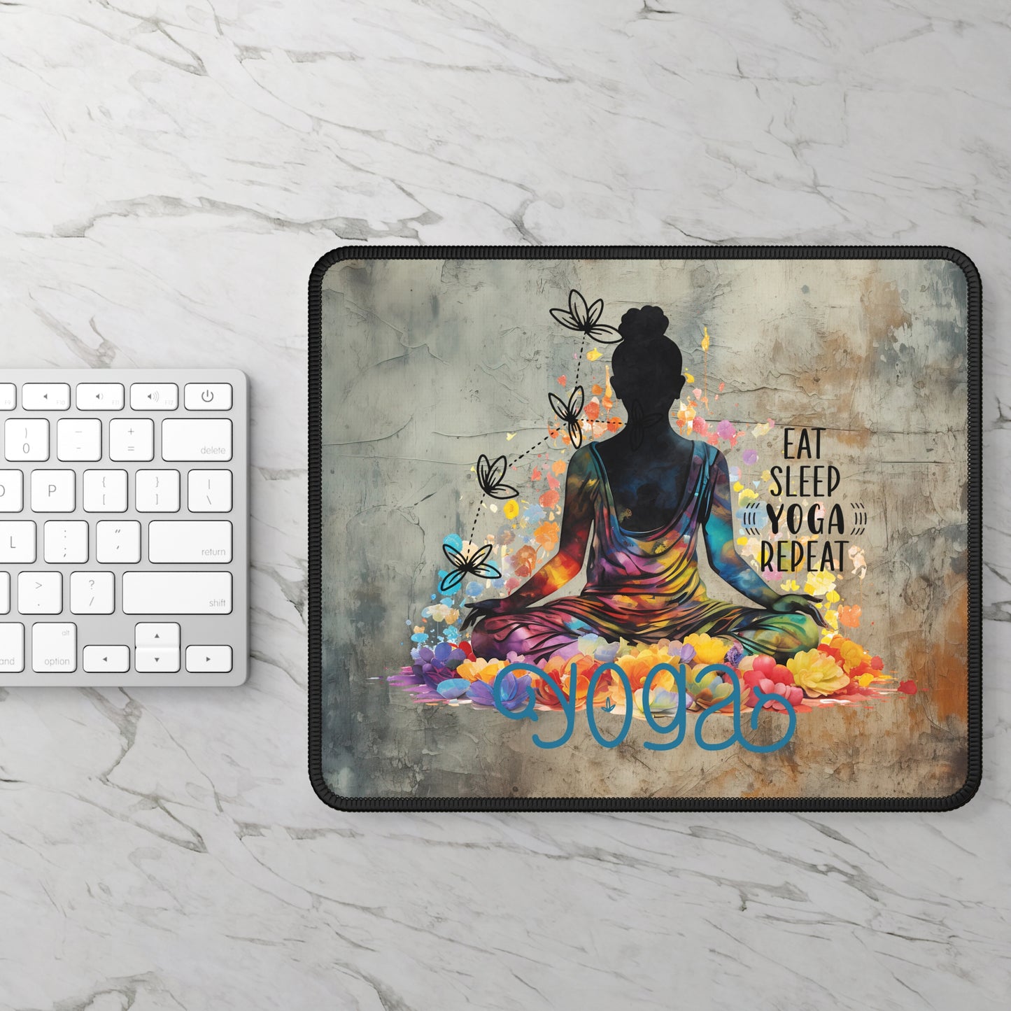 Eat sleep Yoga Repeat Yoga Mouse Pad,Unique Gift For Meditation And Yoga Lover, Cute Yoga Mouse Pad, Mindful Yoga Gift, Yoga lover Mouse Pad, Yoga Instructor Gift, Gift For Yoga lovers, Gift For Yogi.
