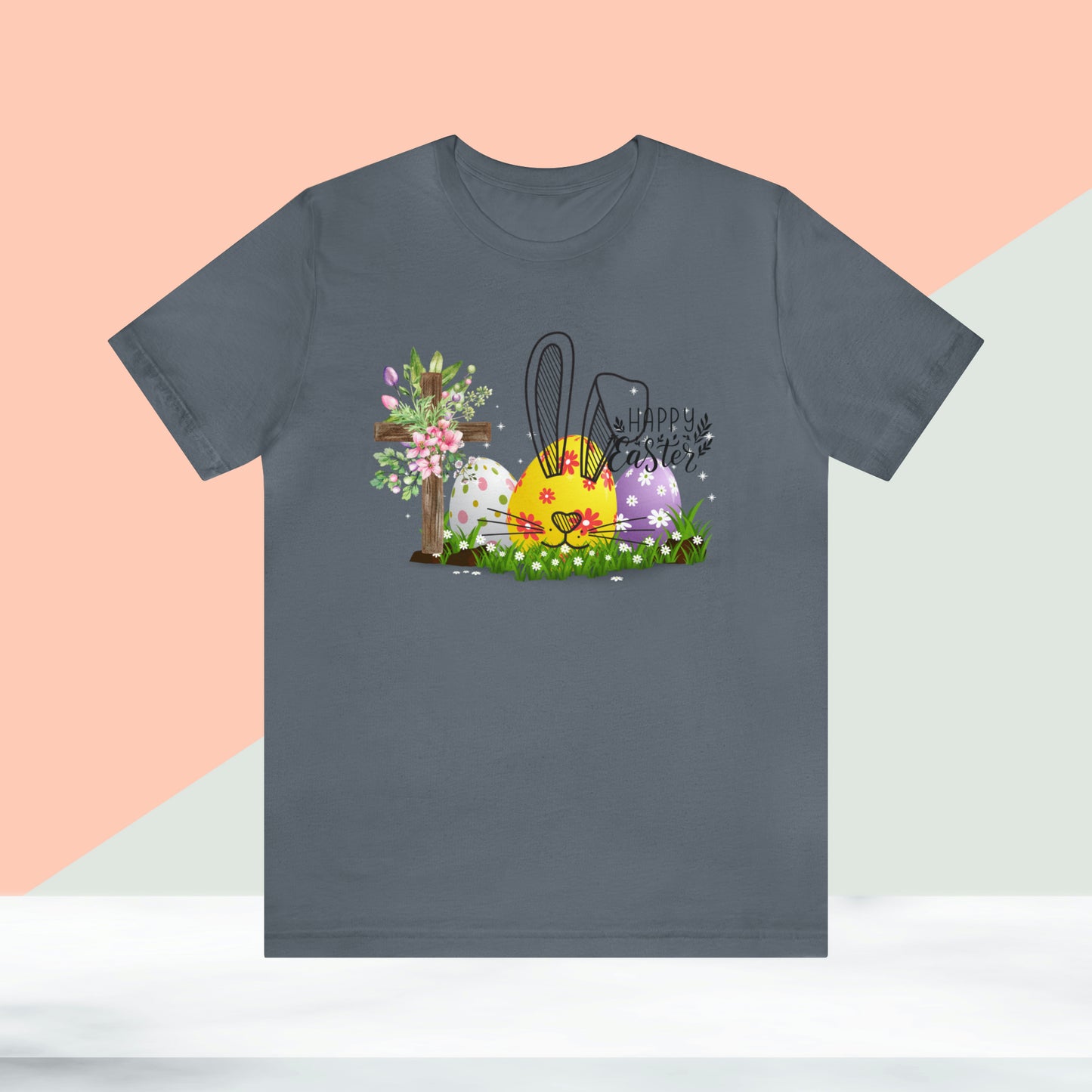 Happy Easter Unisex Jersey Short Sleeve Tee