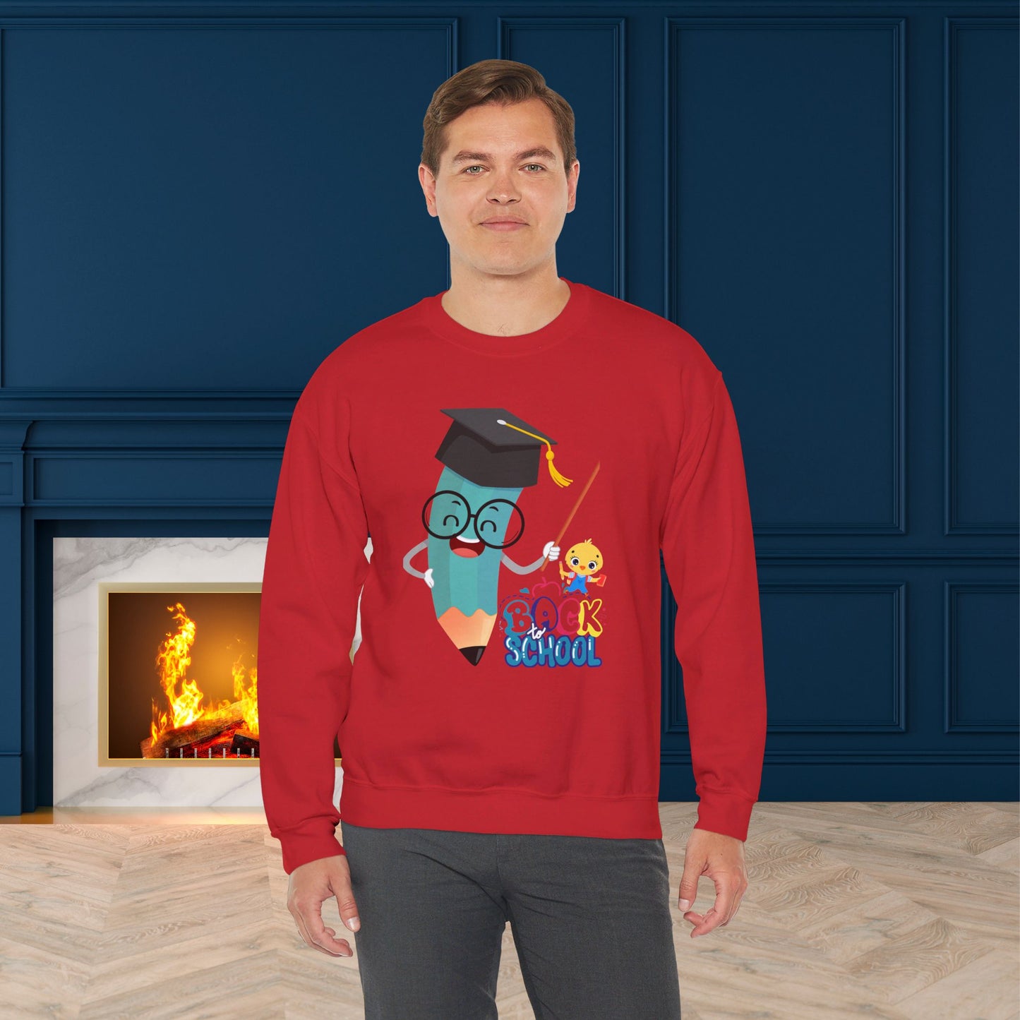 Back To school unisex heavy blend crewneck sweatshirt, We Love Teachers Sweatshirt,Teacher Back To school Sweatshirt. First Day Vibes Sweatshirt.