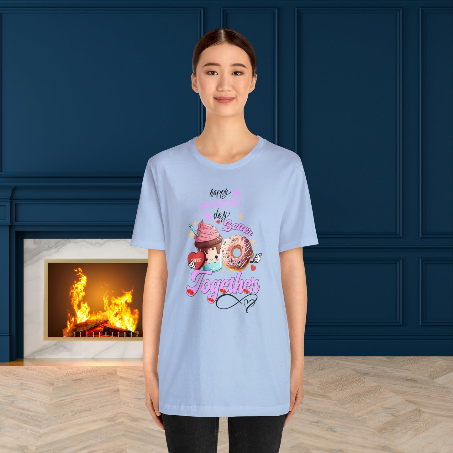 Happy valentines day Unisex Jersey Short Sleeve Tee