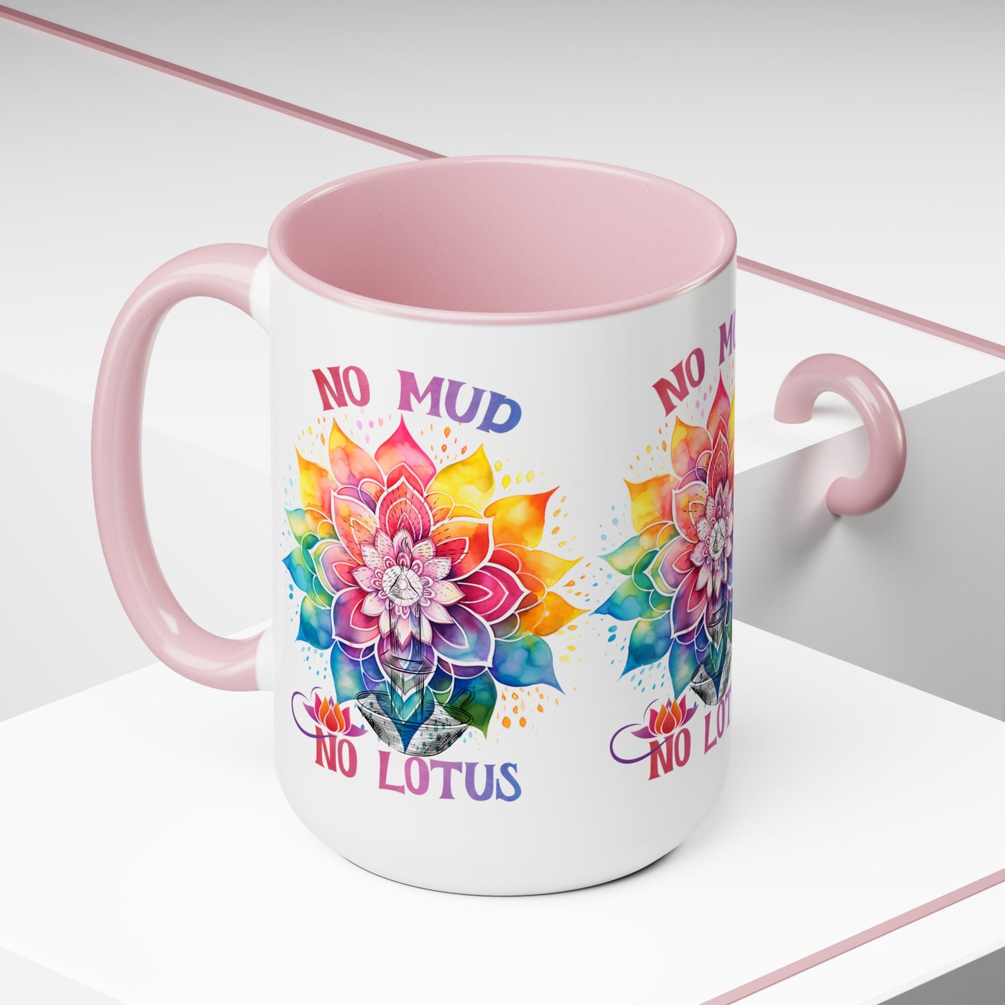 No Mud No Lotus Yoga Coffee Mug, Cute Yoga Coffee Mug, Yoga lovers Coffee Mug, Yoga Instructor Gift, Gift For Yoga lover, Gift For Yogi.