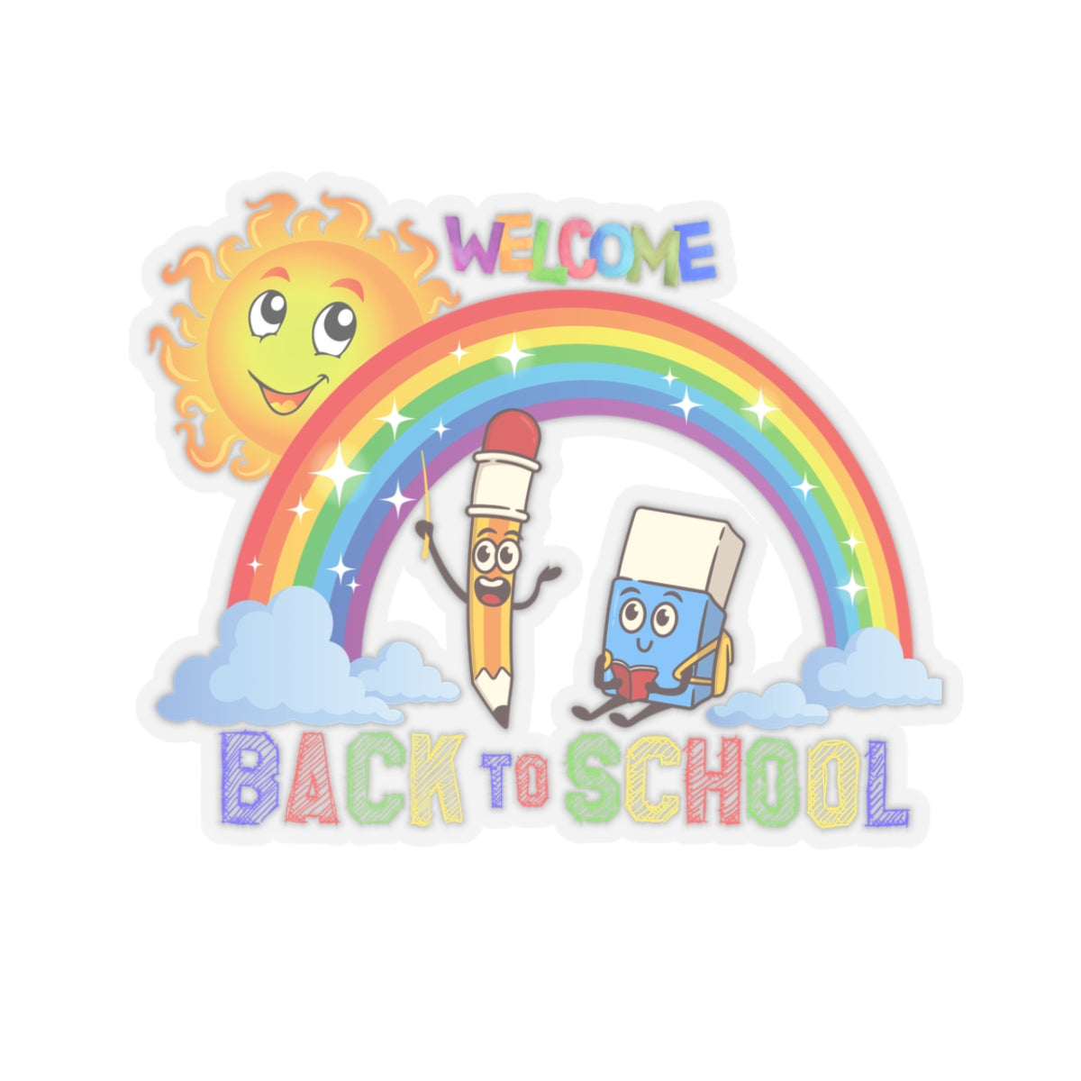 Welcome Back To School Kiss-Cut Stickers, First Grade Squad Kiss-Cut Stickers, Gift for First graders, Ready for School, Back to Learning.