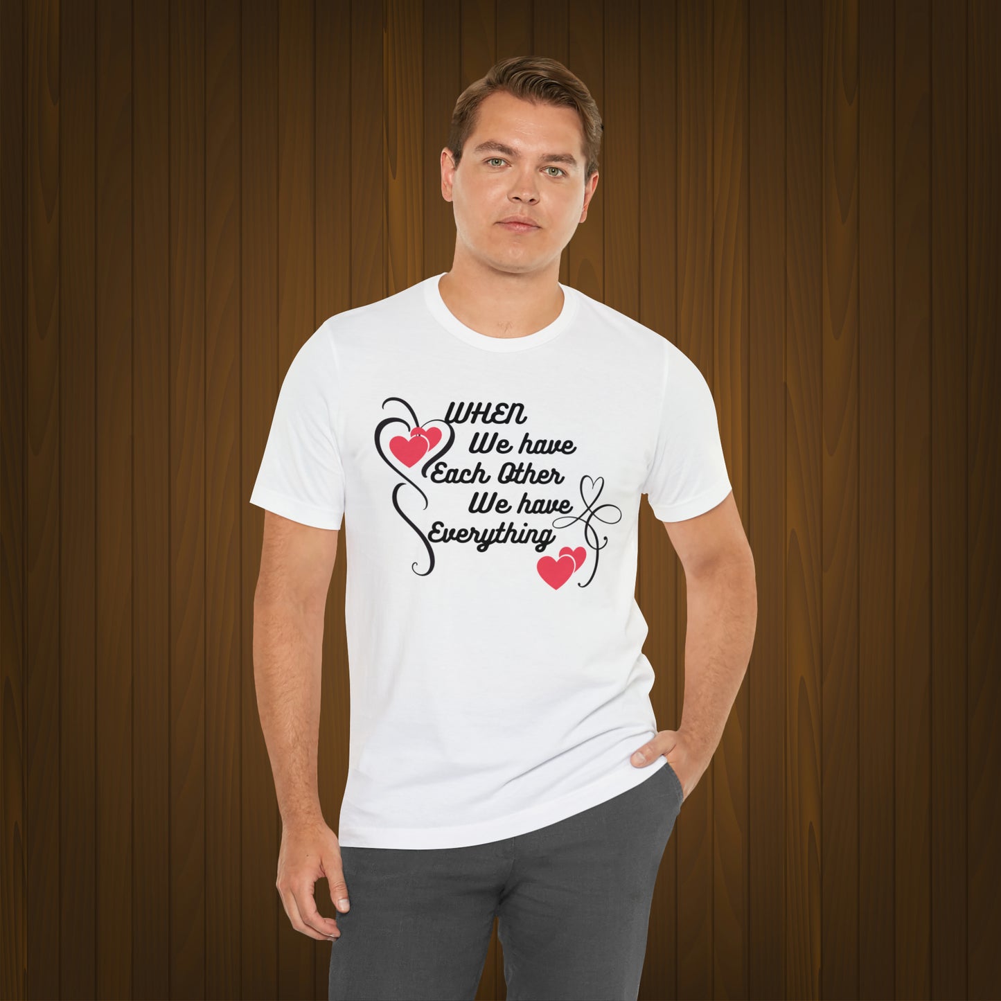 Happy valentines day Unisex Jersey Short Sleeve Tee