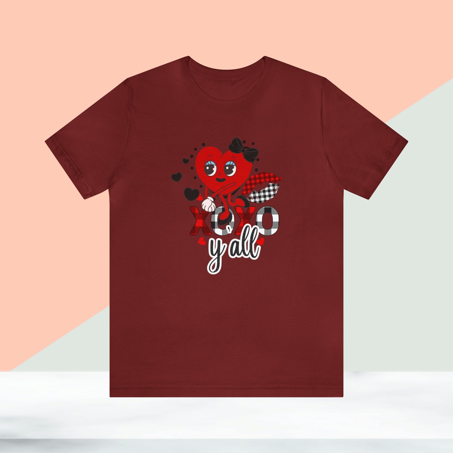 Happy valentines day Unisex Jersey Short Sleeve Tee