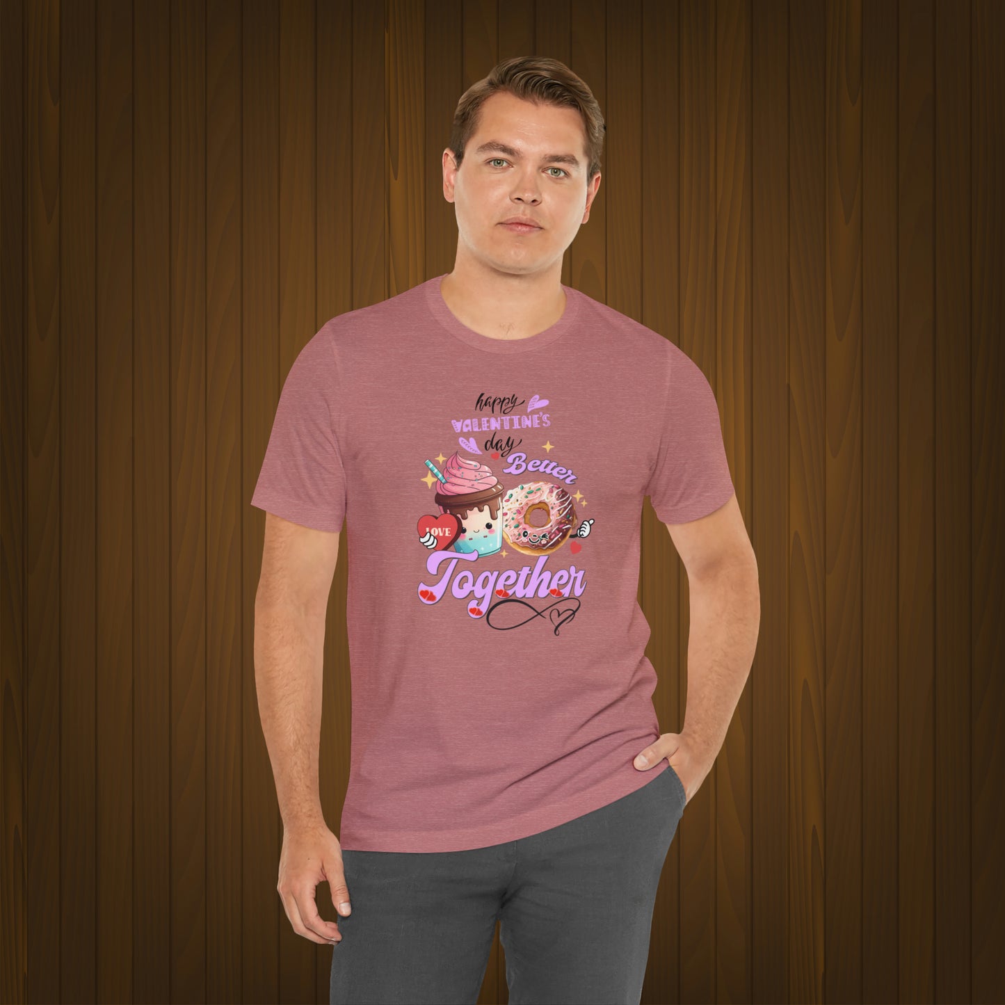 Happy valentines day Unisex Jersey Short Sleeve Tee
