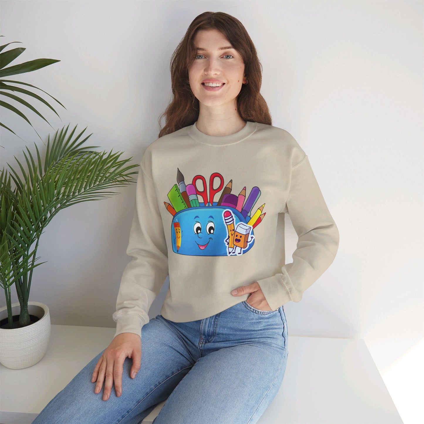 We Love Teachers Sweatshirt, Back To school unisex heavy blend crewneck sweatshirt, Teacher Back To school Sweatshirt. First Day Vibes Sweatshirt.