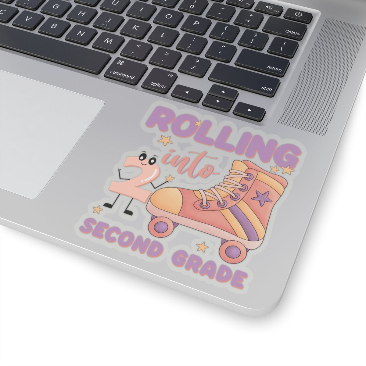 Rolling Into 2nd Grade Back To School Kiss-Cut Stickers, First Grade Squad Kiss-Cut Stickers, Gift for First graders, Ready for School, Back to Learning.