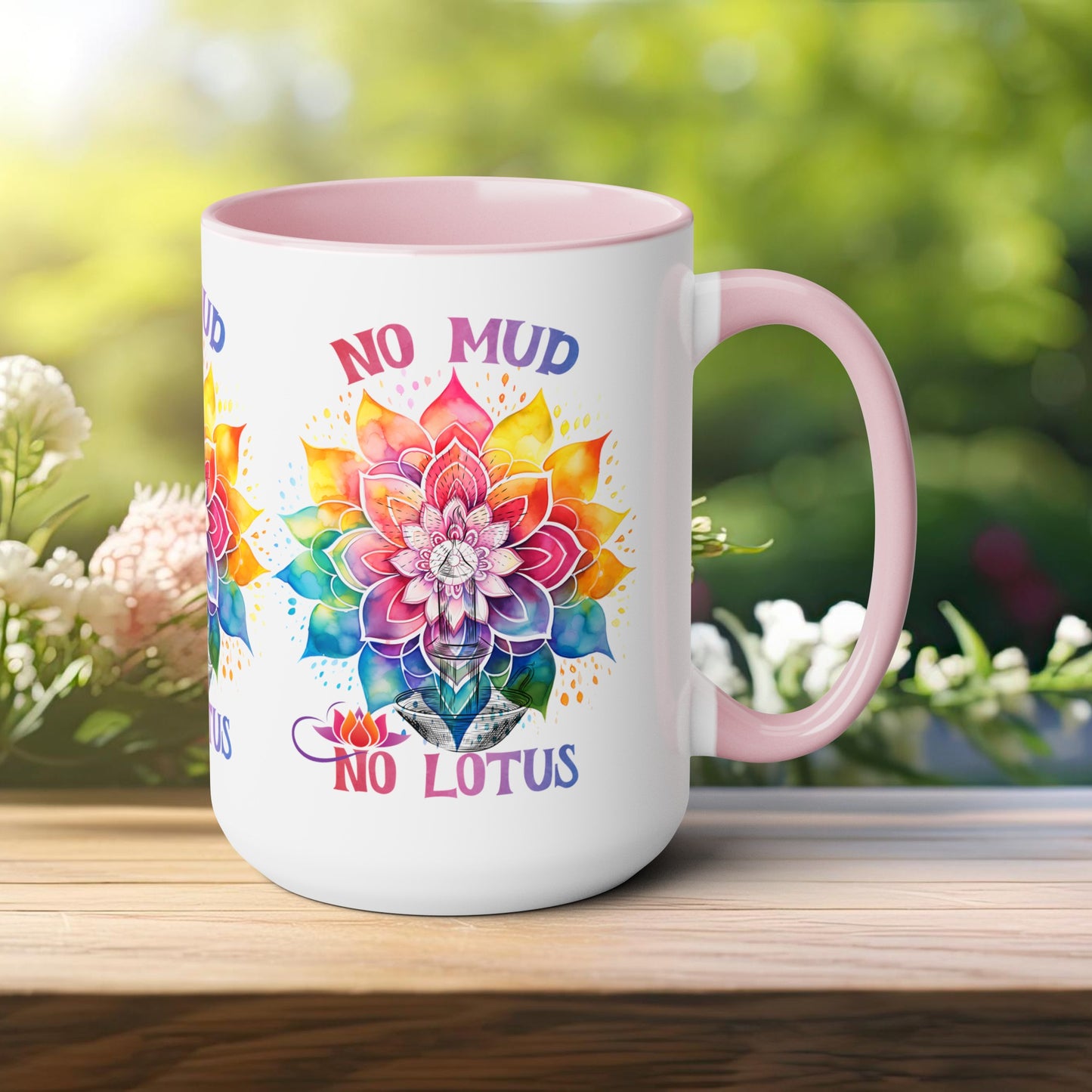 No Mud No Lotus Yoga Coffee Mug, Cute Yoga Coffee Mug, Yoga lovers Coffee Mug, Yoga Instructor Gift, Gift For Yoga lover, Gift For Yogi.
