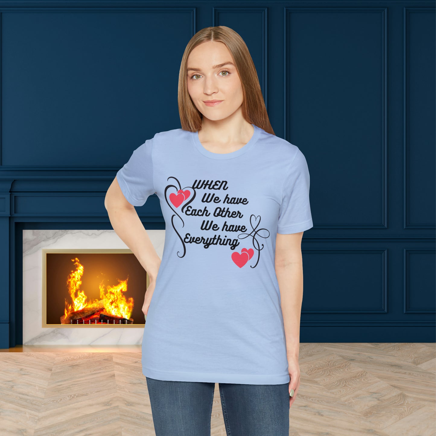 Happy valentines day Unisex Jersey Short Sleeve Tee
