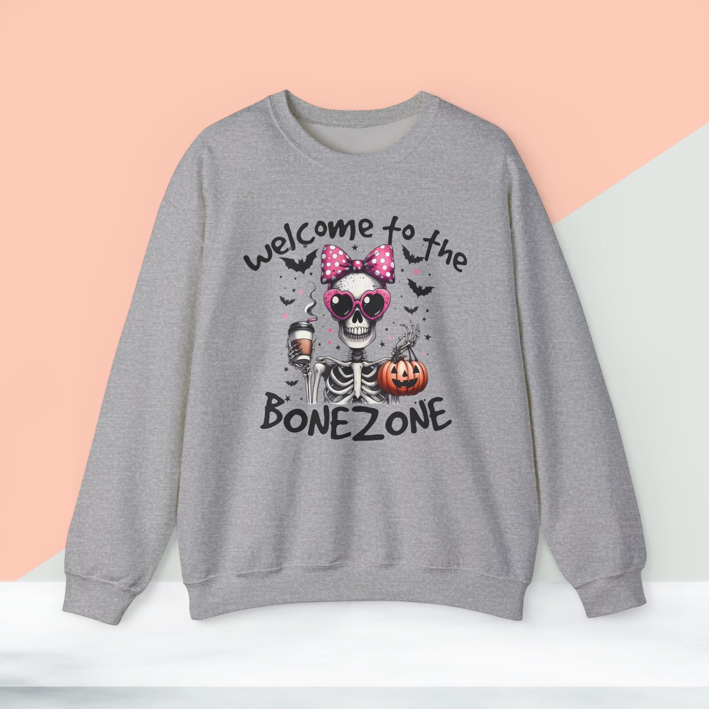 Halloween Sweatshirt, Happy Halloween Sweatshirt - Unisex Heavy Blend Crewneck, Halloween Sweatshirt, Cute Spooky Ghost sweatshirt.