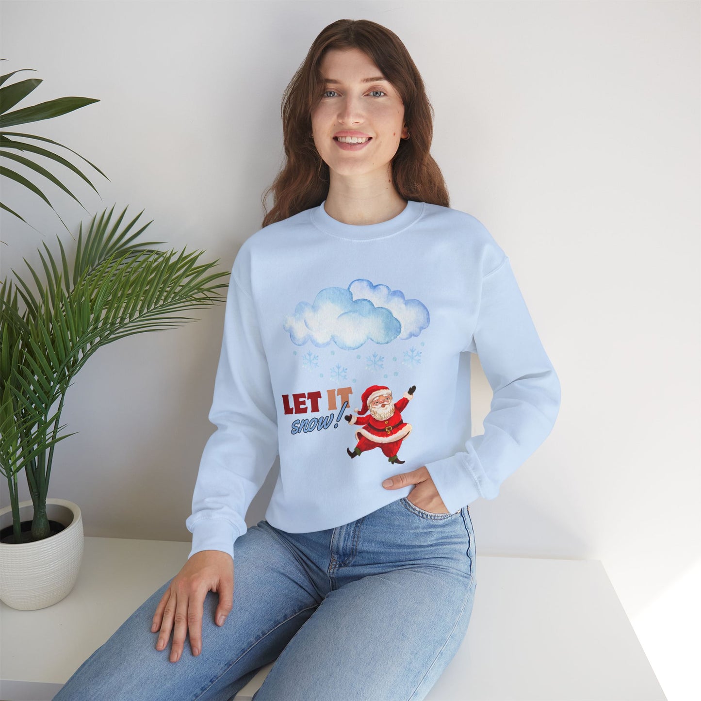 Let It Snow Christmas Sweatshirt - Unisex Heavy Blend, Merry Christmas, Festive, Christmas Gift, Crewneck, merry Christmas Sweatshirt, Christmas Sweatshirt Christmas Gift, Festive Sweatshirt.