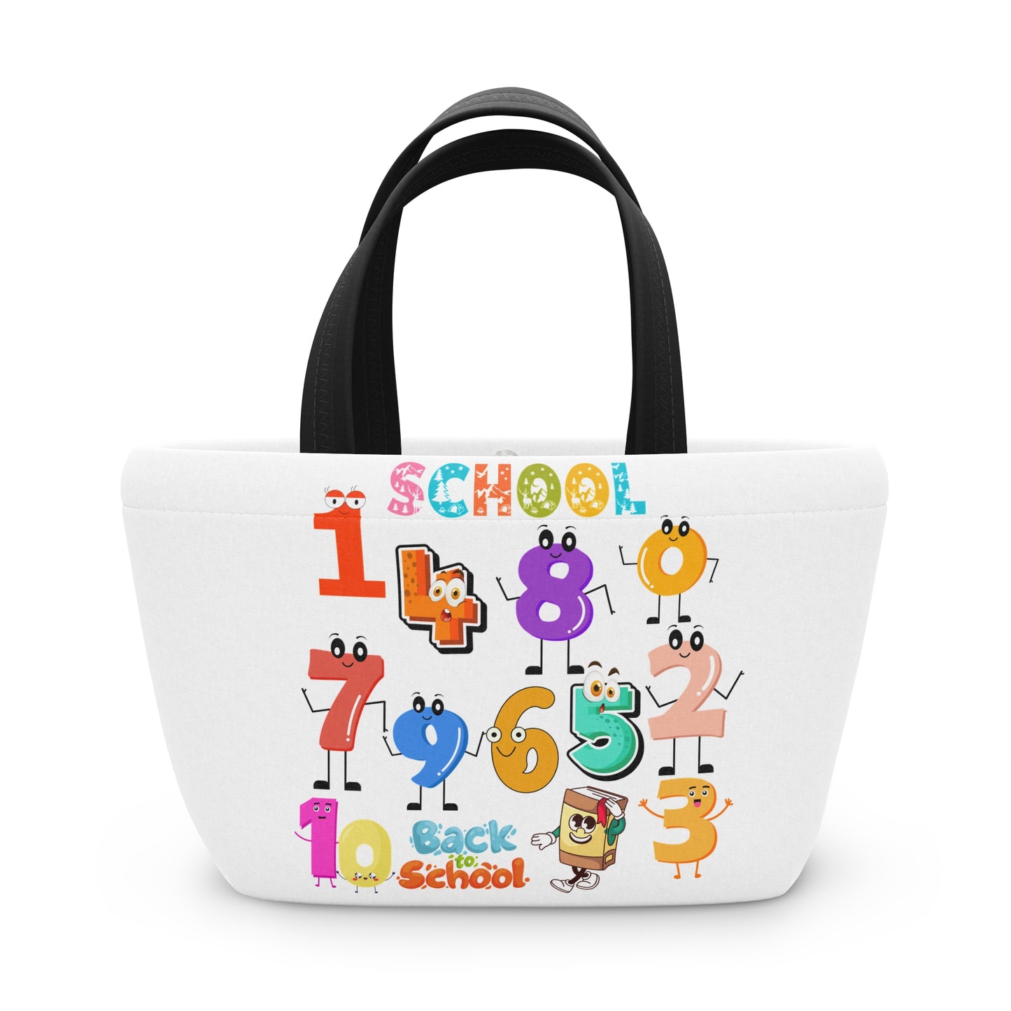 123 Lunch Bag, Back To School Lunch Bag, Back to Learning Lunch Bag, Ready for School Lunch Bag. First day Of School.