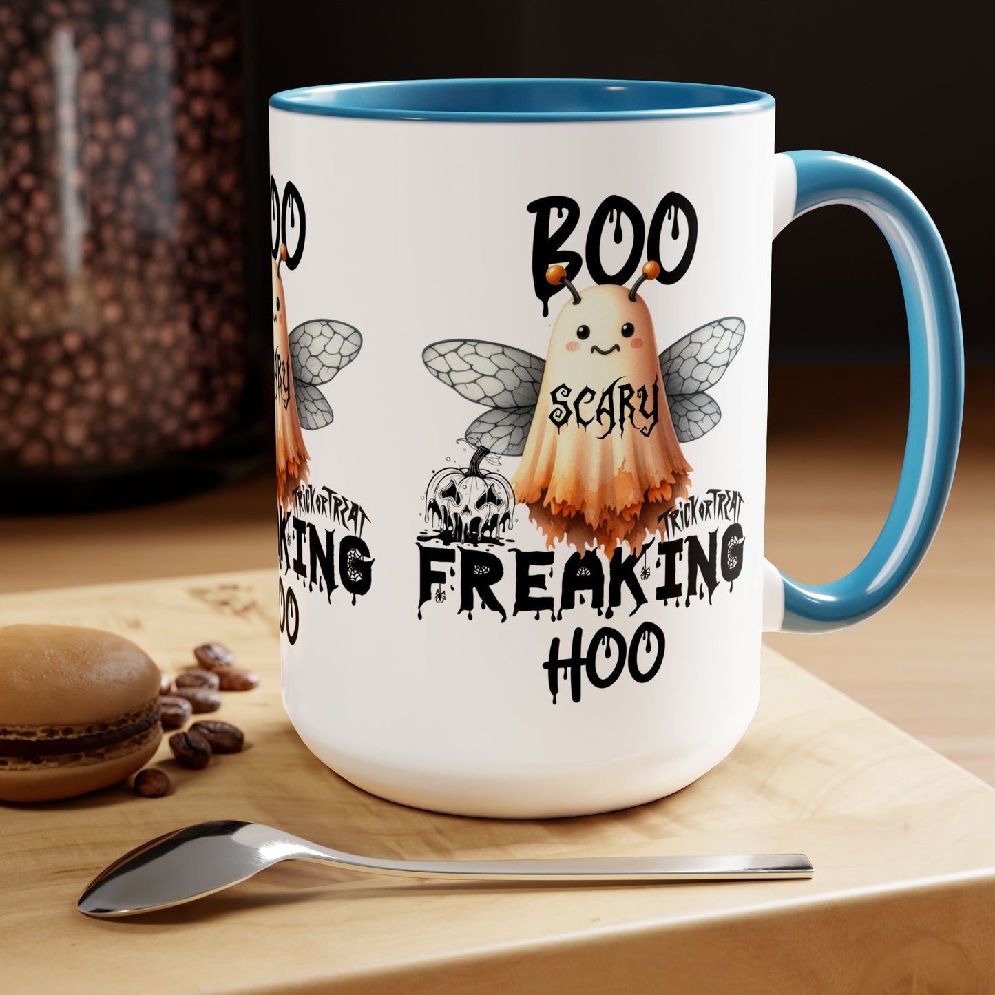 Boo Freaking Hoo Halloween Coffee Mug, Let's Go Halloween Coffee Mug, Trick or Treat Halloween Coffee Mug, Cute Skeleton Coffee Mug, Spooky Season Halloween Coffee Mug.
