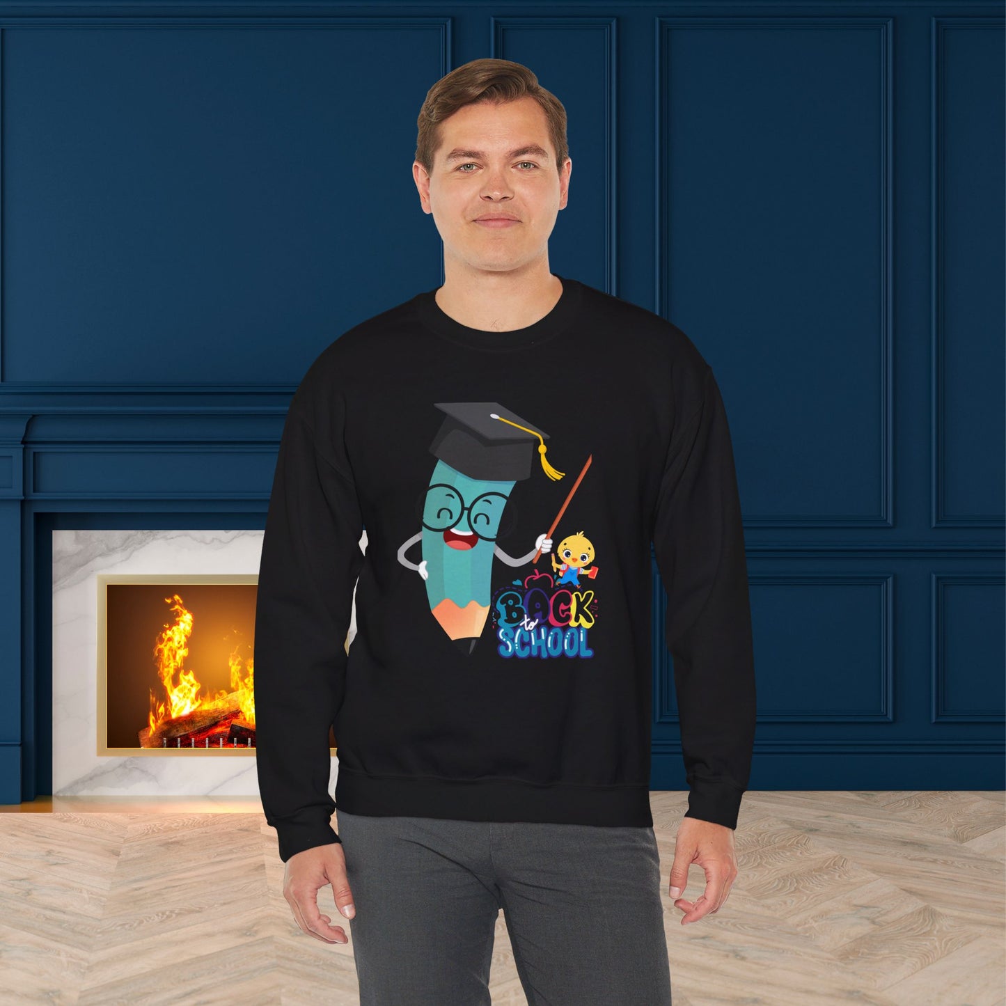 Back To school unisex heavy blend crewneck sweatshirt, We Love Teachers Sweatshirt,Teacher Back To school Sweatshirt. First Day Vibes Sweatshirt.