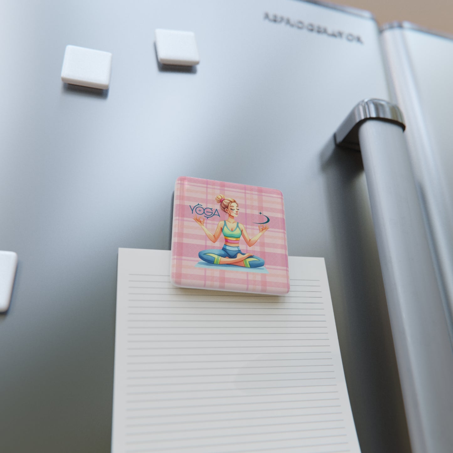 Yoga Porcelain Magnet, Square, Cute Porcelain Magnet, Mindful Gift, Yoga lovers Porcelain Magnet, Yoga Instructor Gift, Gift For Yoga lovers, Gift For Yogi.