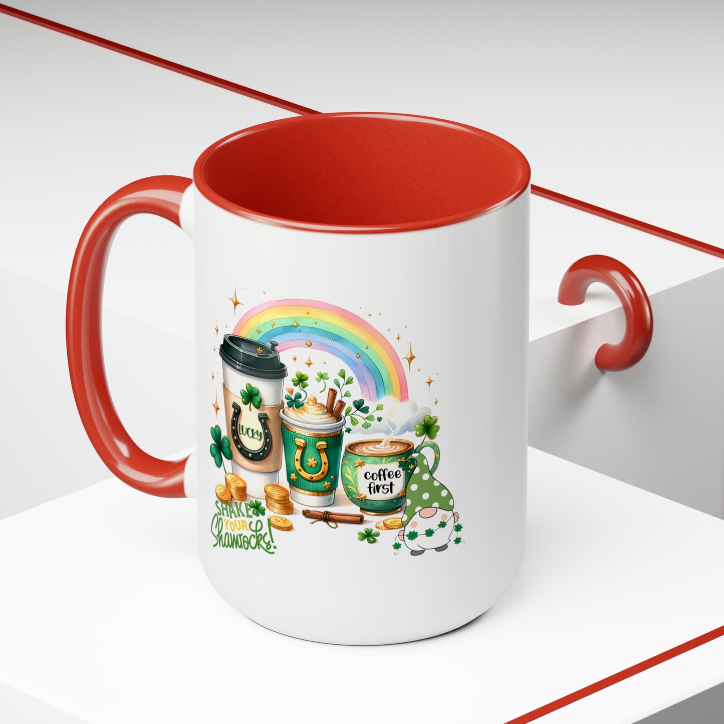 St Patrick's Day two-Tone Coffee Mugs, 15oz