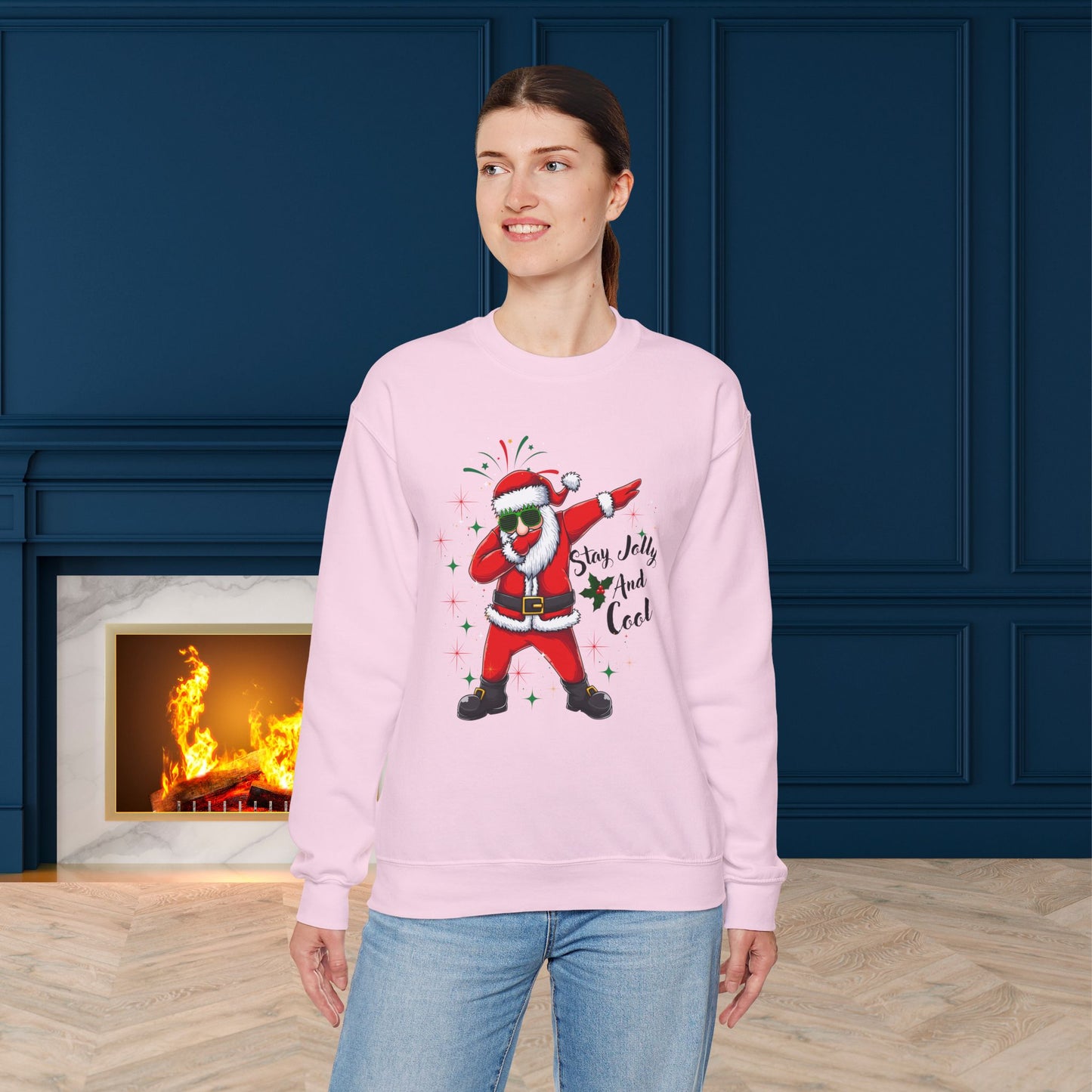 Stay Jolly And Cool Christmas Sweatshirt - Unisex Heavy Blend, Merry Christmas, Festive, Christmas Gift, Crewneck, merry Christmas Sweatshirt, Christmas Sweatshirt Christmas Gift, Festive Sweatshirt.
