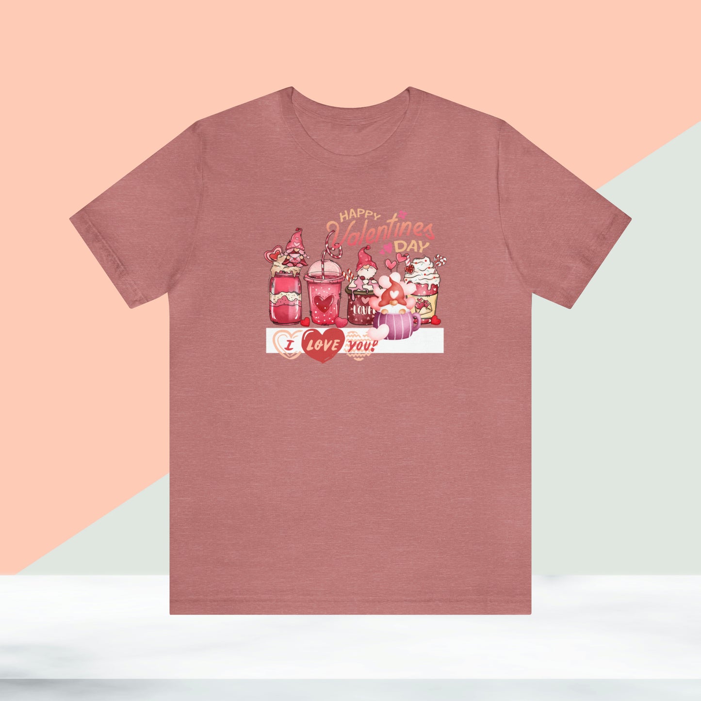 Happy valentines day Unisex Jersey Short Sleeve Tee