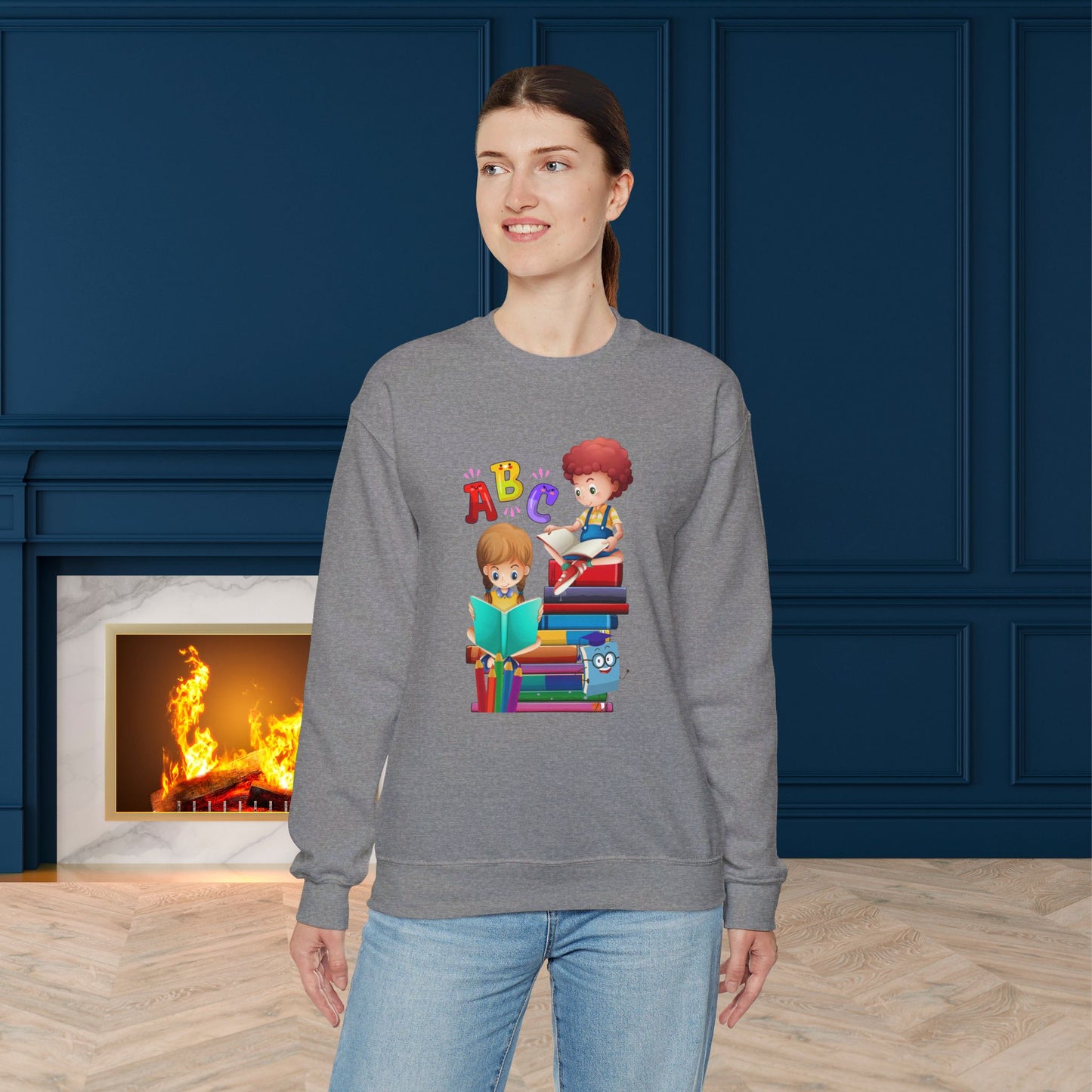 We Love Teachers Sweatshirt, Back To school unisex heavy blend crewneck sweatshirt, Teacher Back To school Sweatshirt. First Day Vibes Sweatshirt.