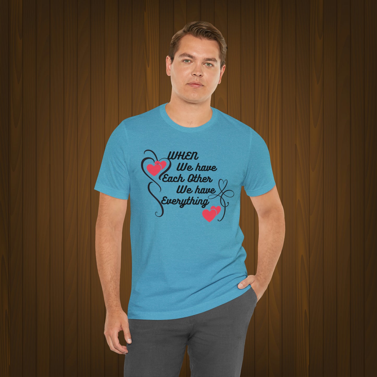 Happy valentines day Unisex Jersey Short Sleeve Tee