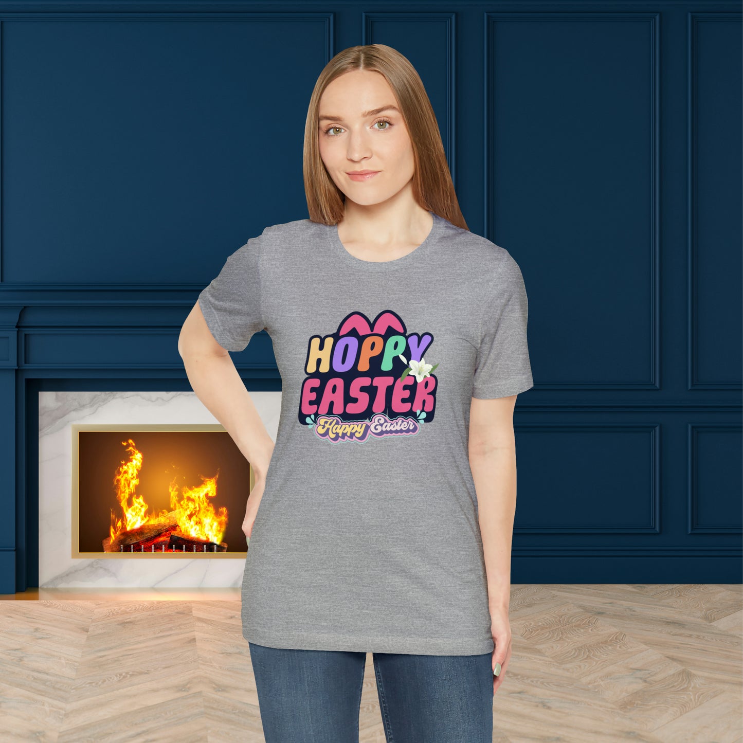 Happy Easter Unisex Jersey Short Sleeve Tee