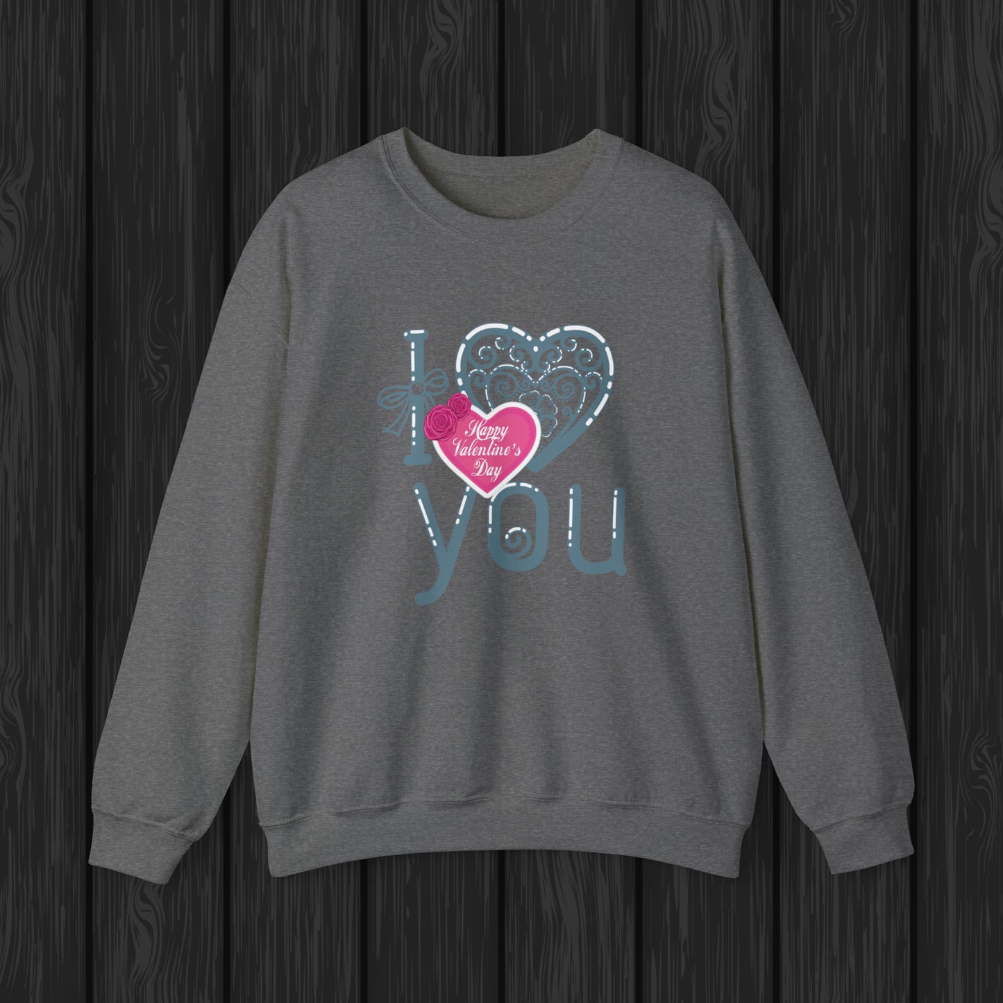 Happy valentines day Unisex Heavy Blend™ Crewneck Sweatshirt
