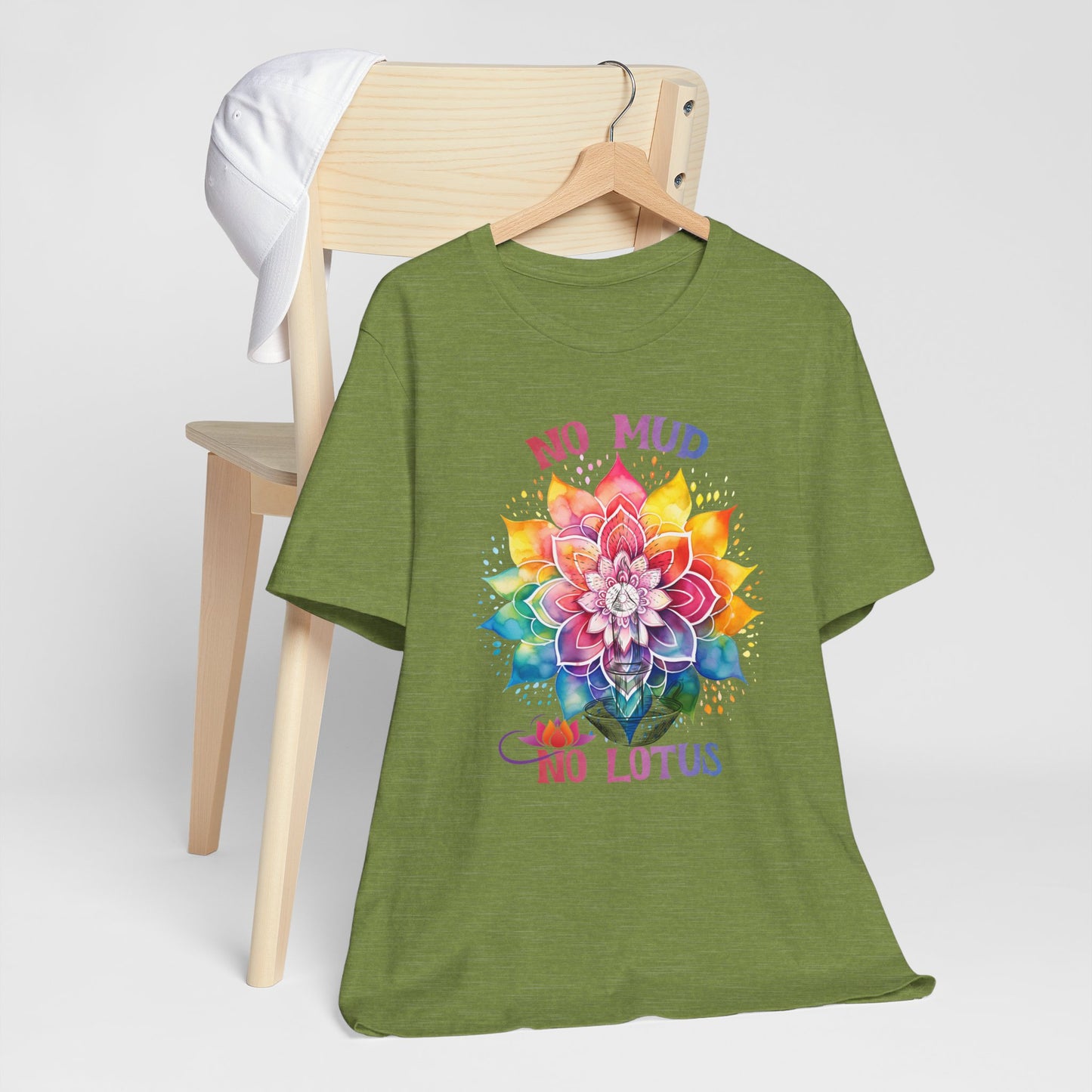 No Mud No Lotus Yoga T-Shirt, Cute Yoga workout Shirt, Yoga lovers T-shirt, Yoga Instructor Gift, Gym shirt, Gift For Yoga lover, Gift For Yogi.