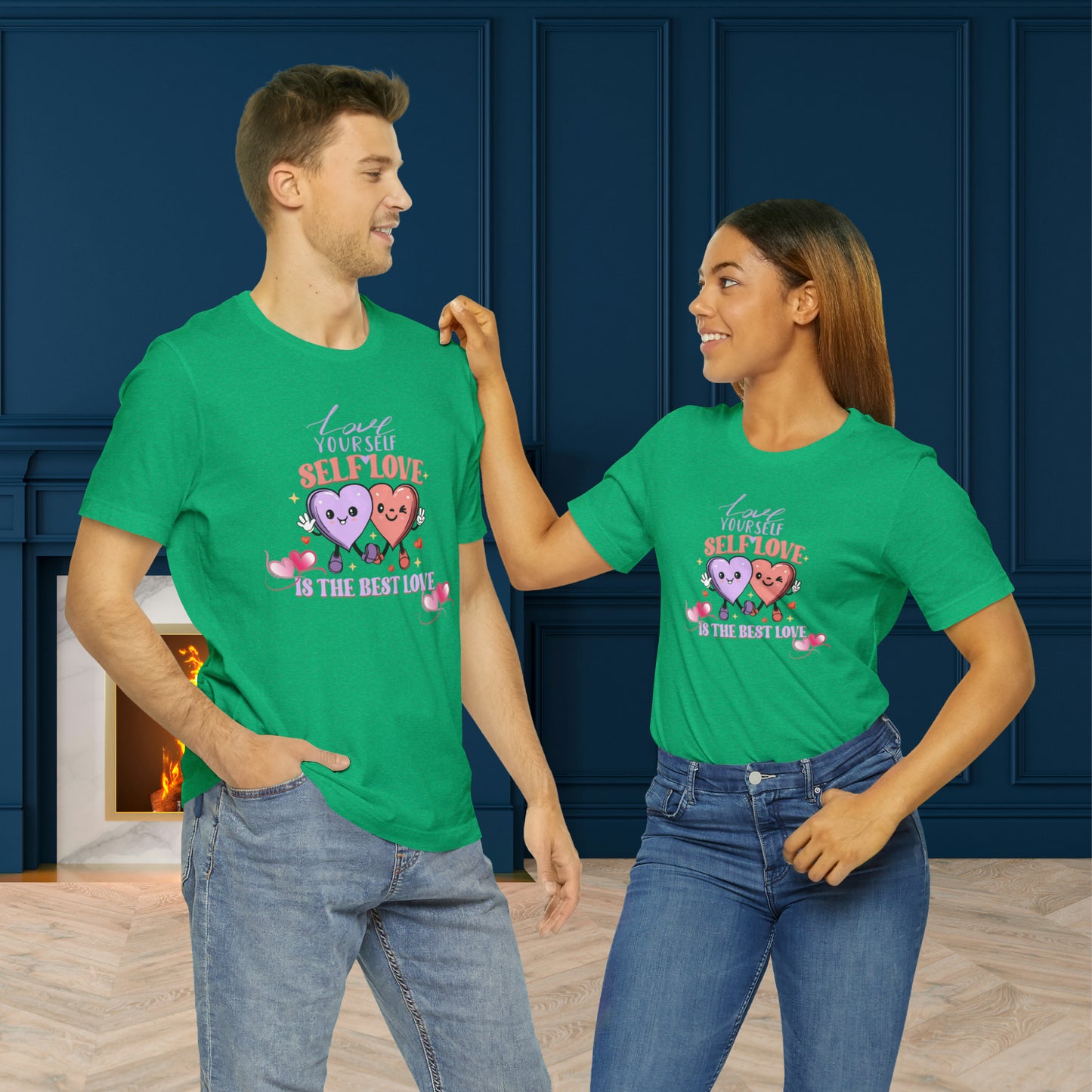 Happy valentines day Unisex Jersey Short Sleeve Tee