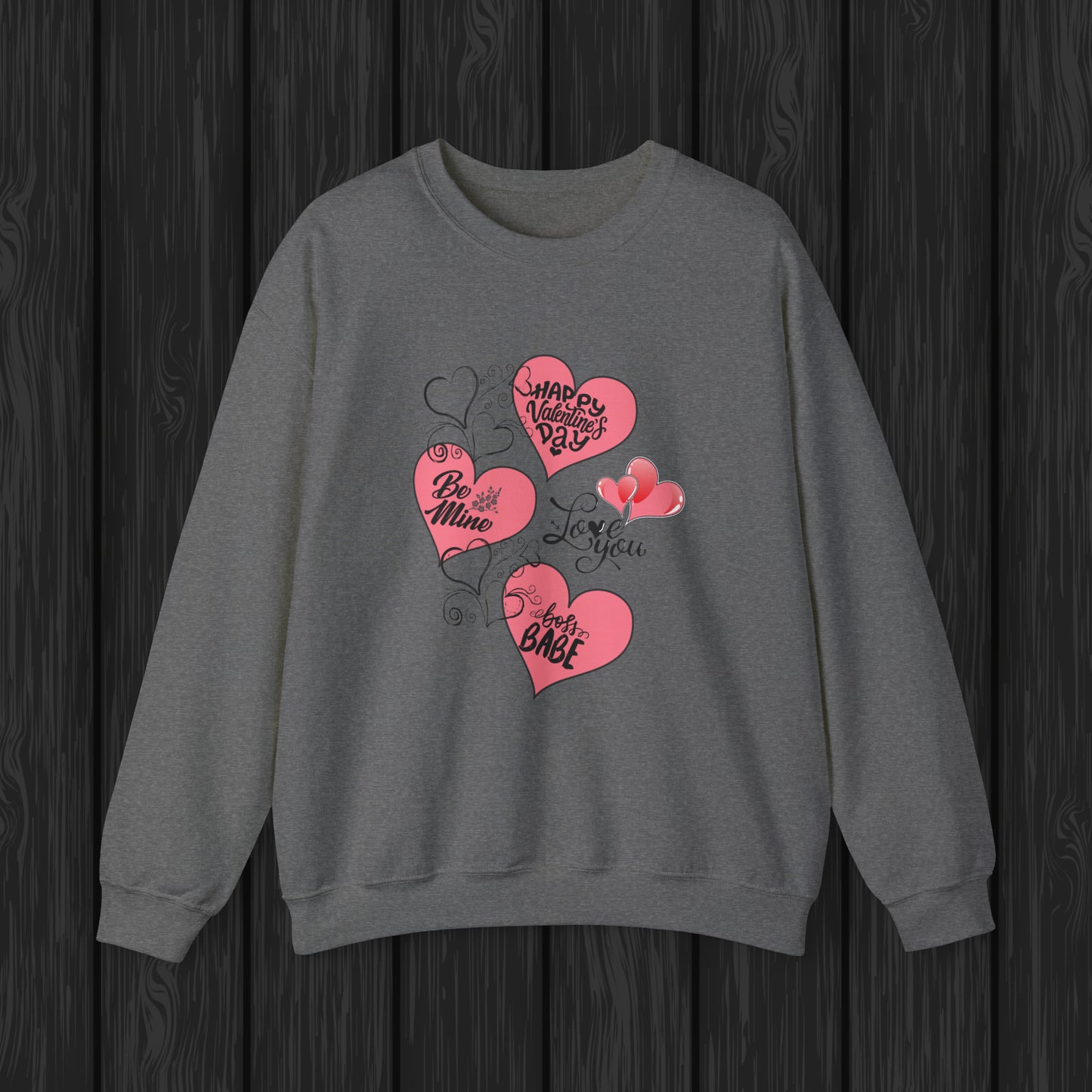 Happy valentines day Unisex Heavy Blend™ Crewneck Sweatshirt