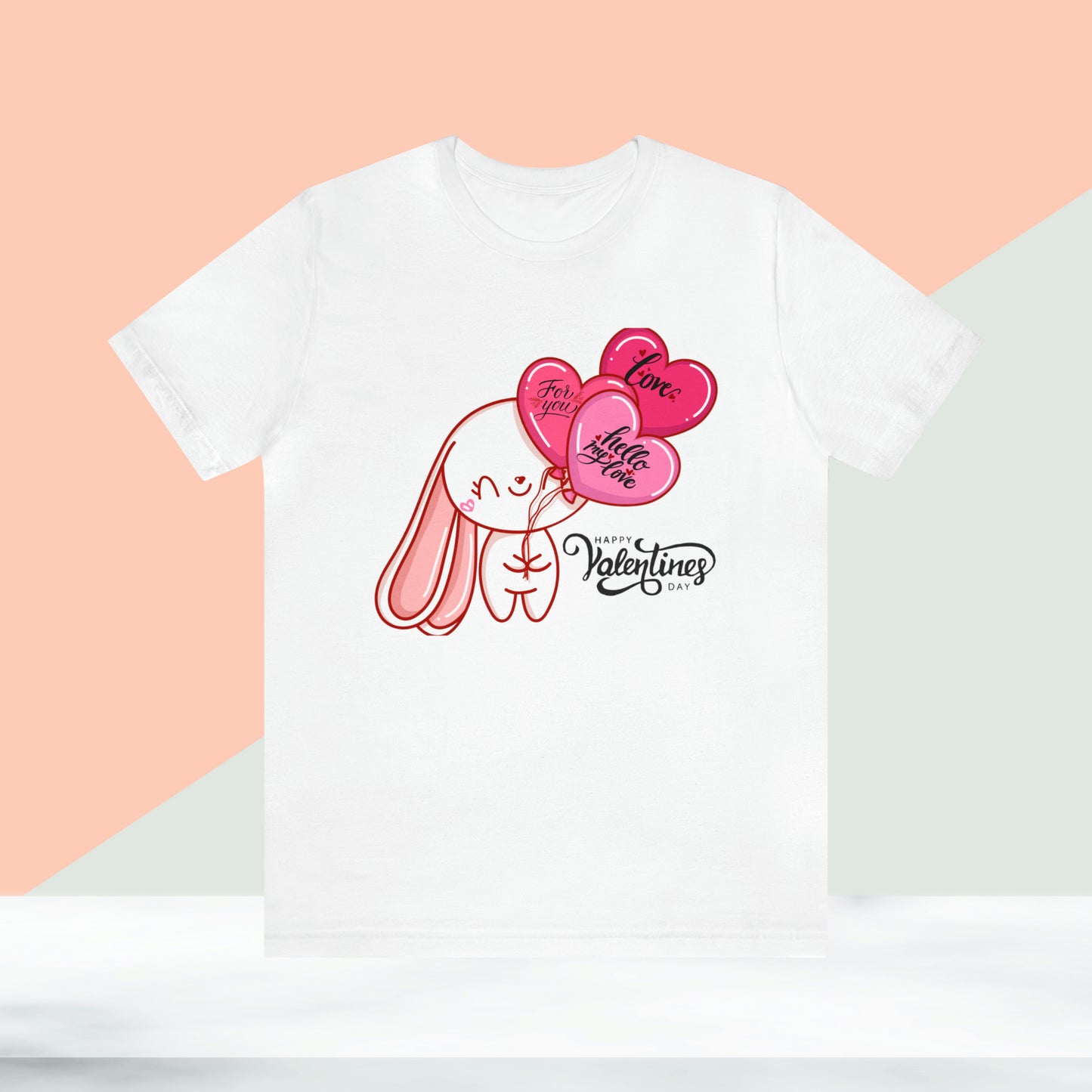 Happy valentines day Unisex Jersey Short Sleeve Tee
