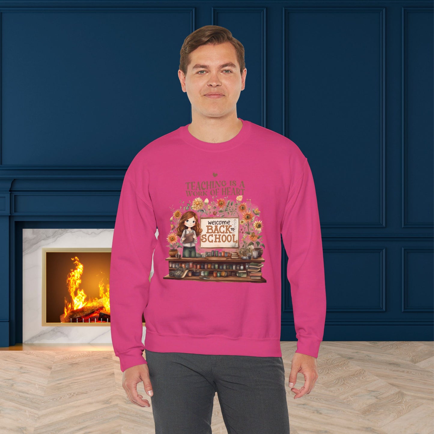 We Love Teachers Sweatshirt, Back To school unisex heavy blend crewneck sweatshirt, Teacher Back To school Sweatshirt. First Day Vibes Sweatshirt.