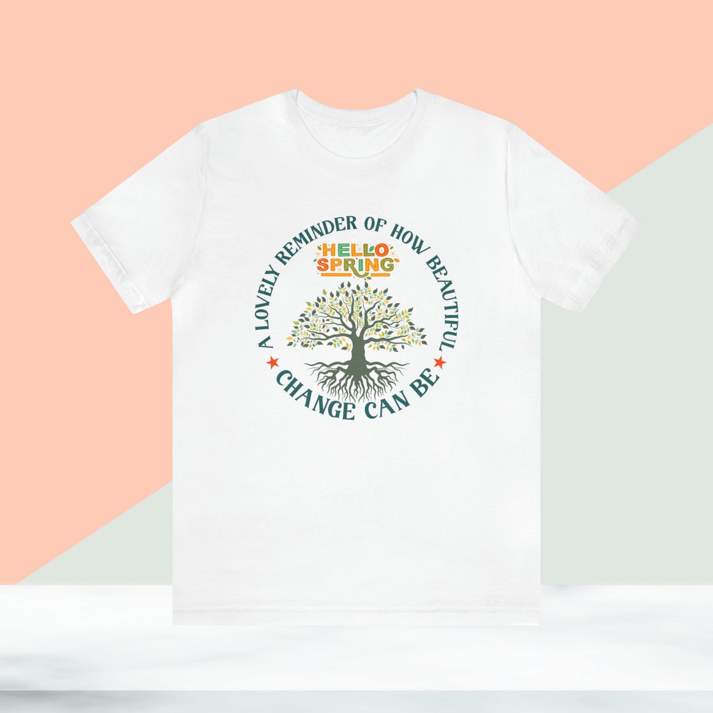 Spring Unisex T-shirt, Spring Flowers Trendy Shirt.