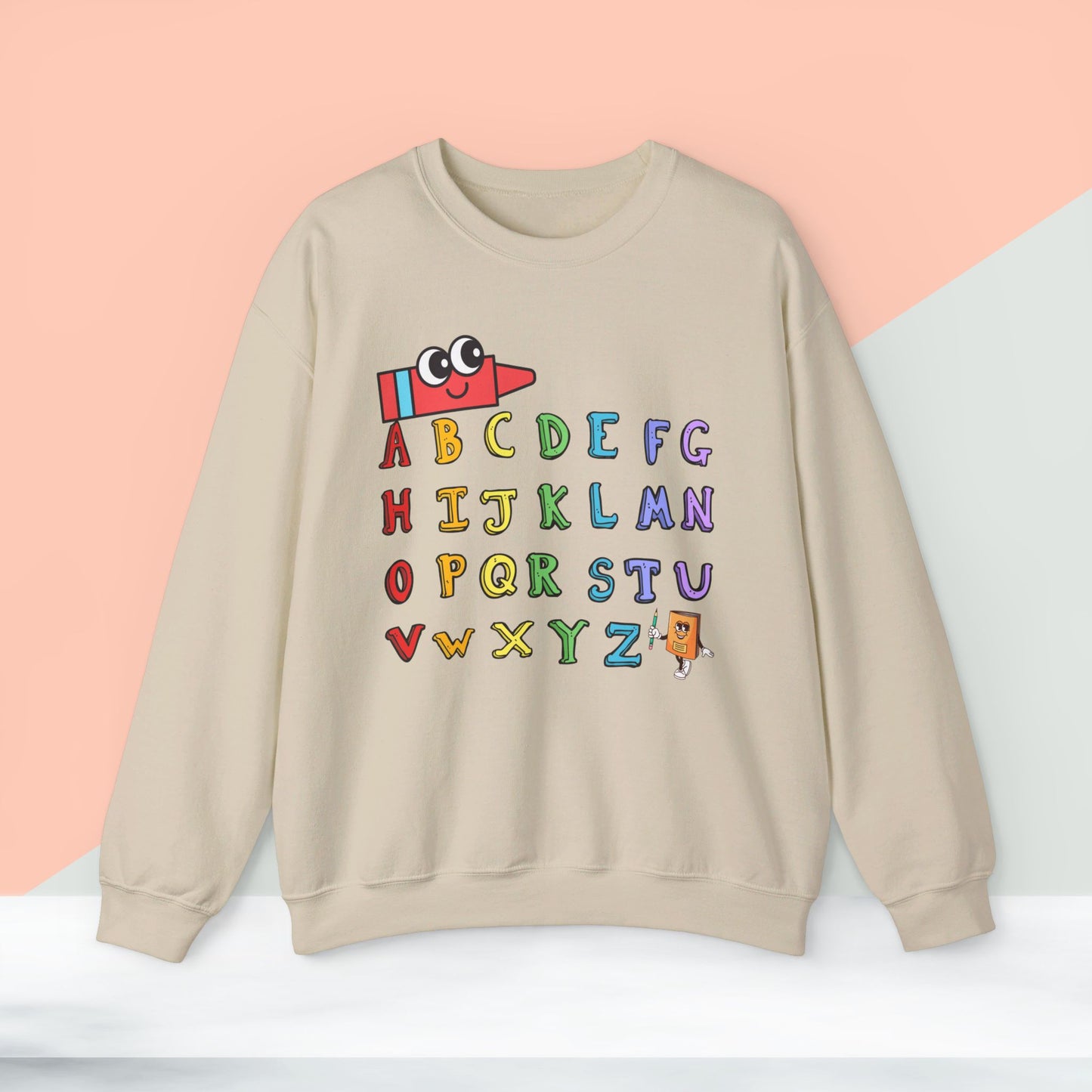 Back To school unisex heavy blend crewneck sweatshirt, We Love Teachers Sweatshirt,Teacher Back To school Sweatshirt. First Day Vibes Sweatshirt.