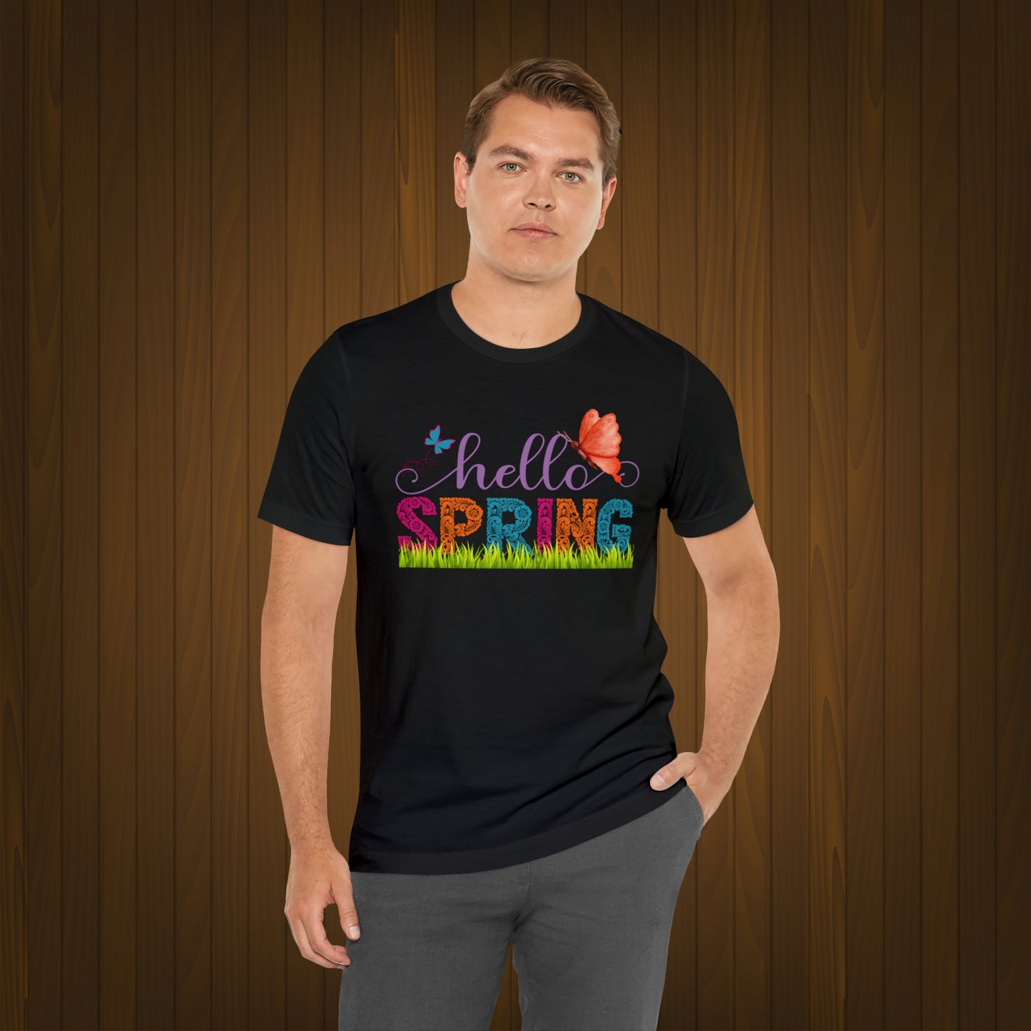 Hello Spring Unisex T-shirt, Spring Vibes Trendy Shirt.