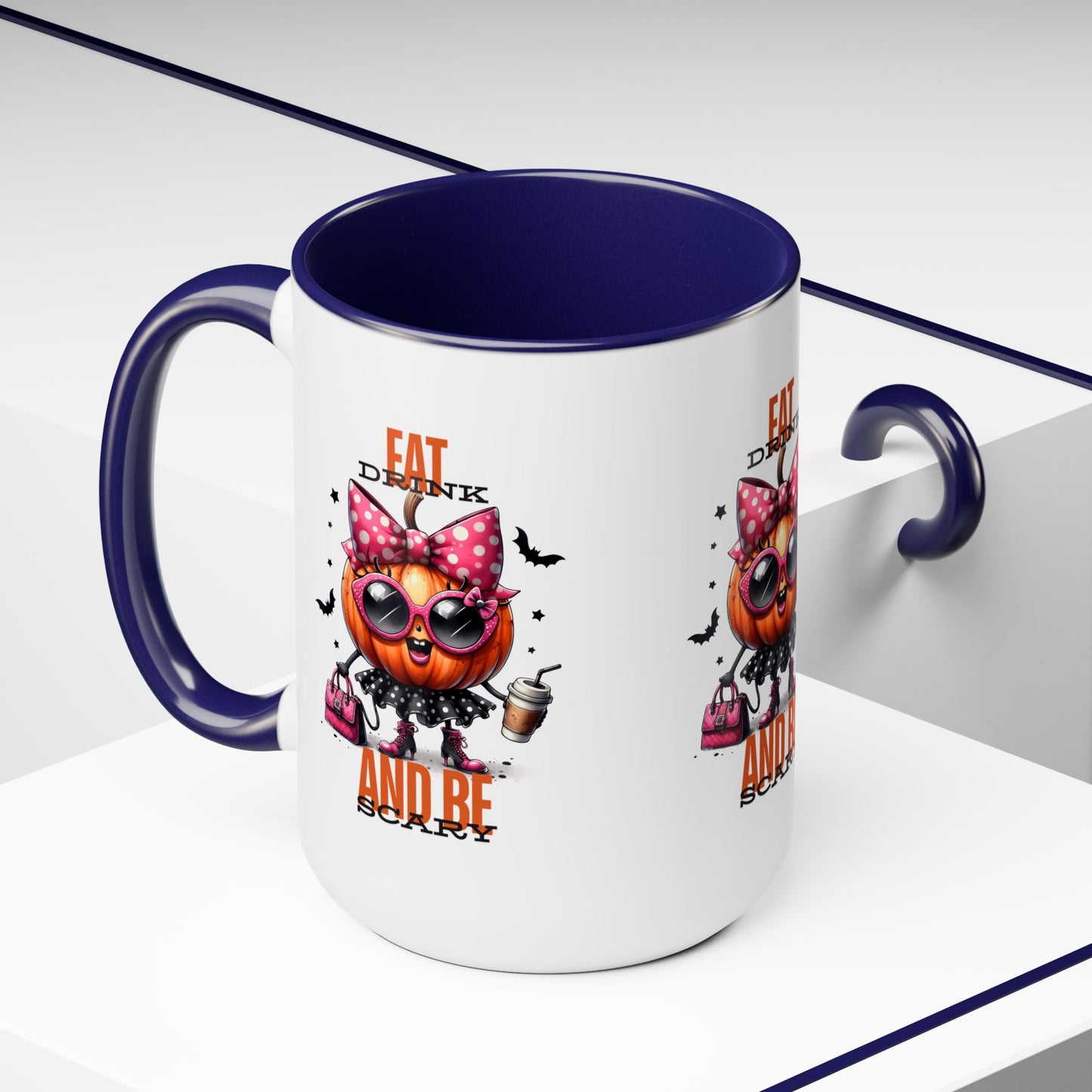 Eat Drink And Be Scary Halloween Coffee Mug, Let's Go Halloween Coffee Mug, Trick or Treat Halloween Coffee Mug, Cute Skeleton Coffee Mug, Spooky Season Halloween Coffee Mug.