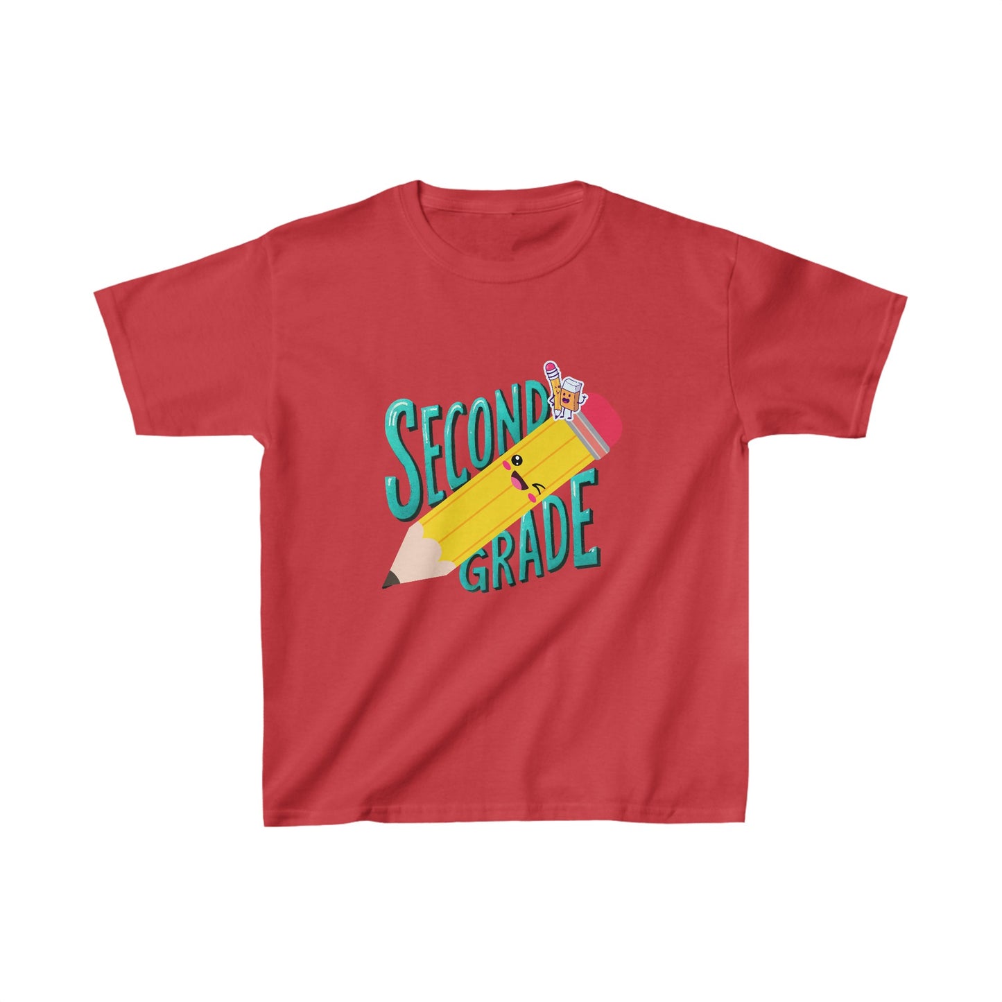 Second Grade Back To School Kids Heavy Cotton™ Tee, Back to school Kids Shirt, 1st Day Of School Shirt, Back To School Cotton T-Shirt.