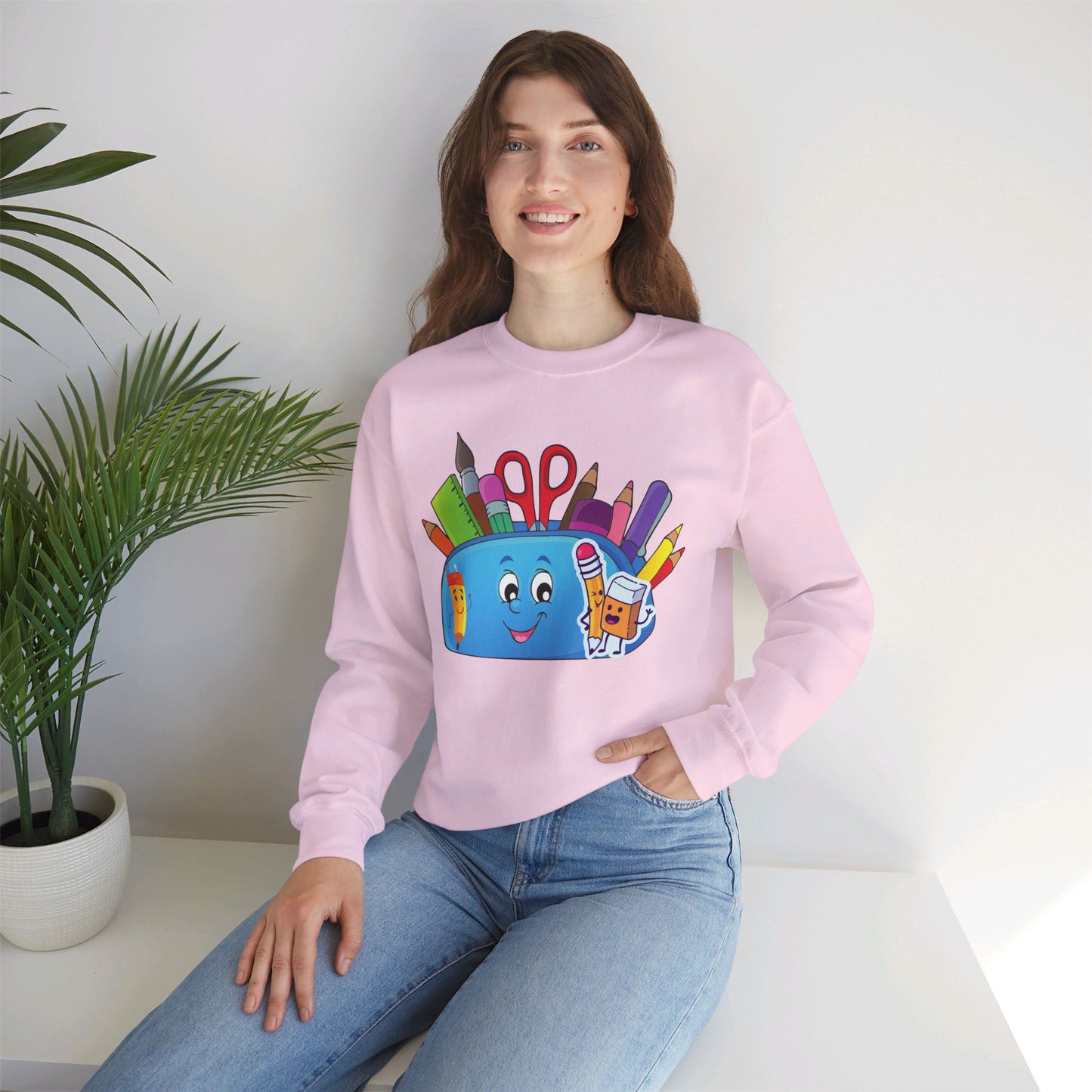 We Love Teachers Sweatshirt, Back To school unisex heavy blend crewneck sweatshirt, Teacher Back To school Sweatshirt. First Day Vibes Sweatshirt.