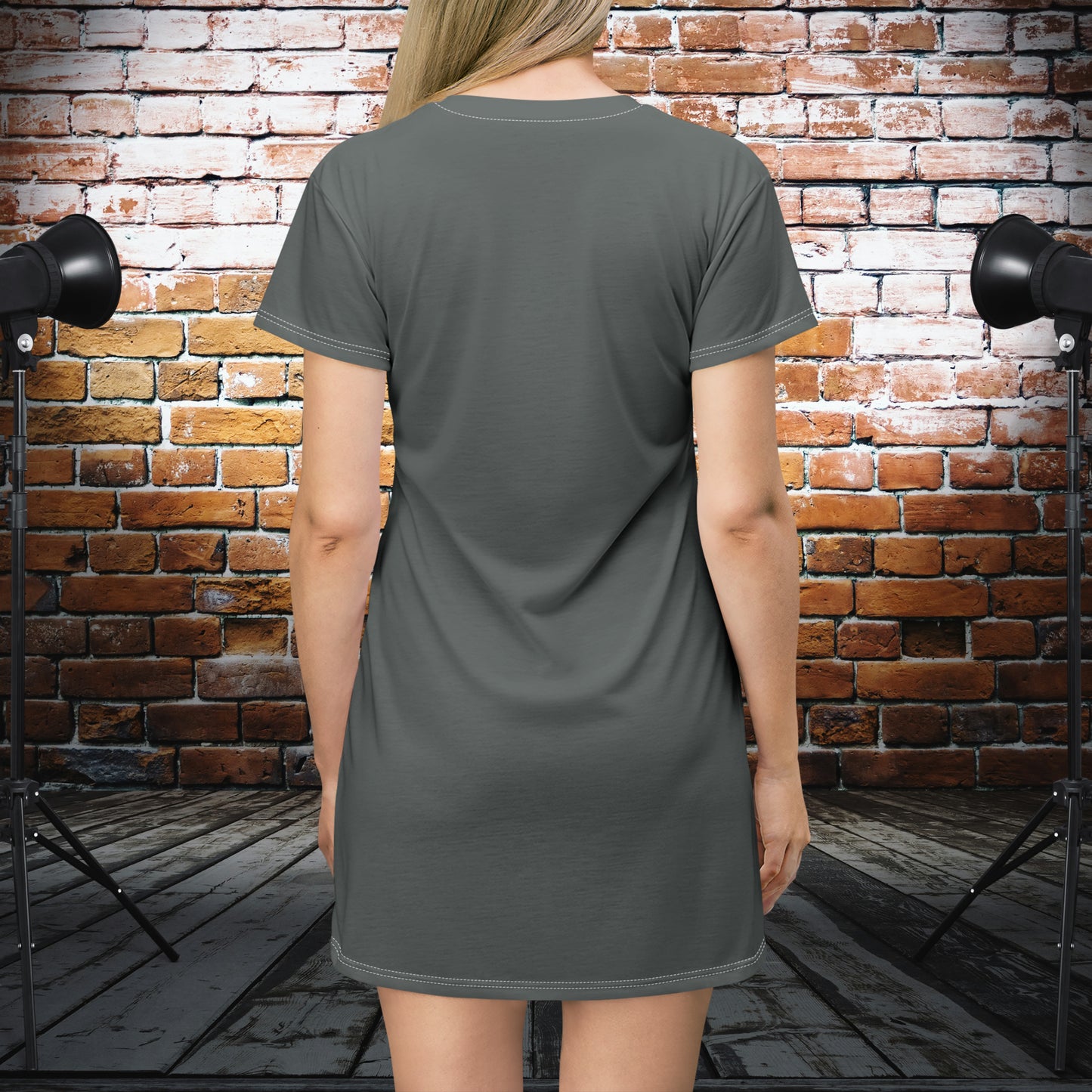 Living The Spring Life T-Shirt Dress (AOP)