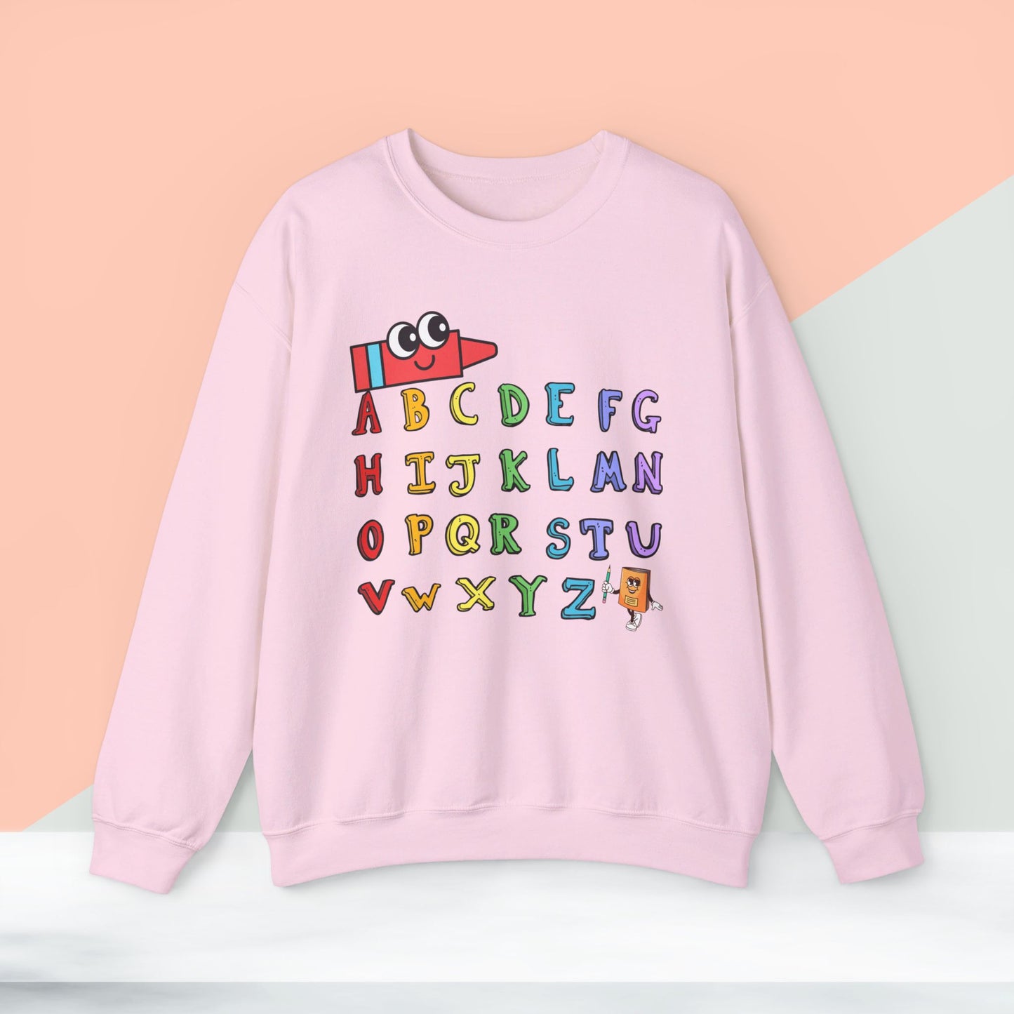 Back To school unisex heavy blend crewneck sweatshirt, We Love Teachers Sweatshirt,Teacher Back To school Sweatshirt. First Day Vibes Sweatshirt.