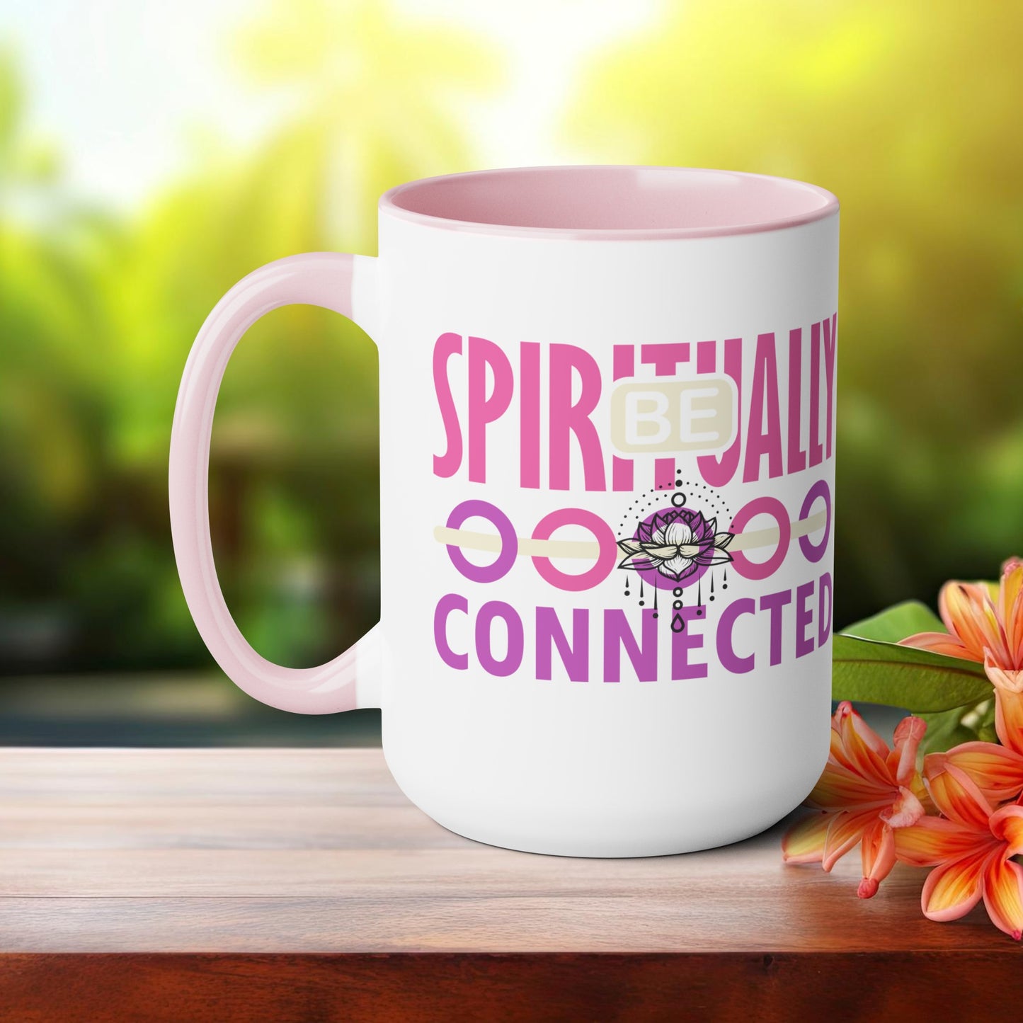 Be Spiritually Connected Yoga Coffee Mug, Cute Yoga Coffee Mug, Yoga lovers Coffee Mug, Yoga Instructor Gift, Gift For Yoga lover, Gift For Yogi.