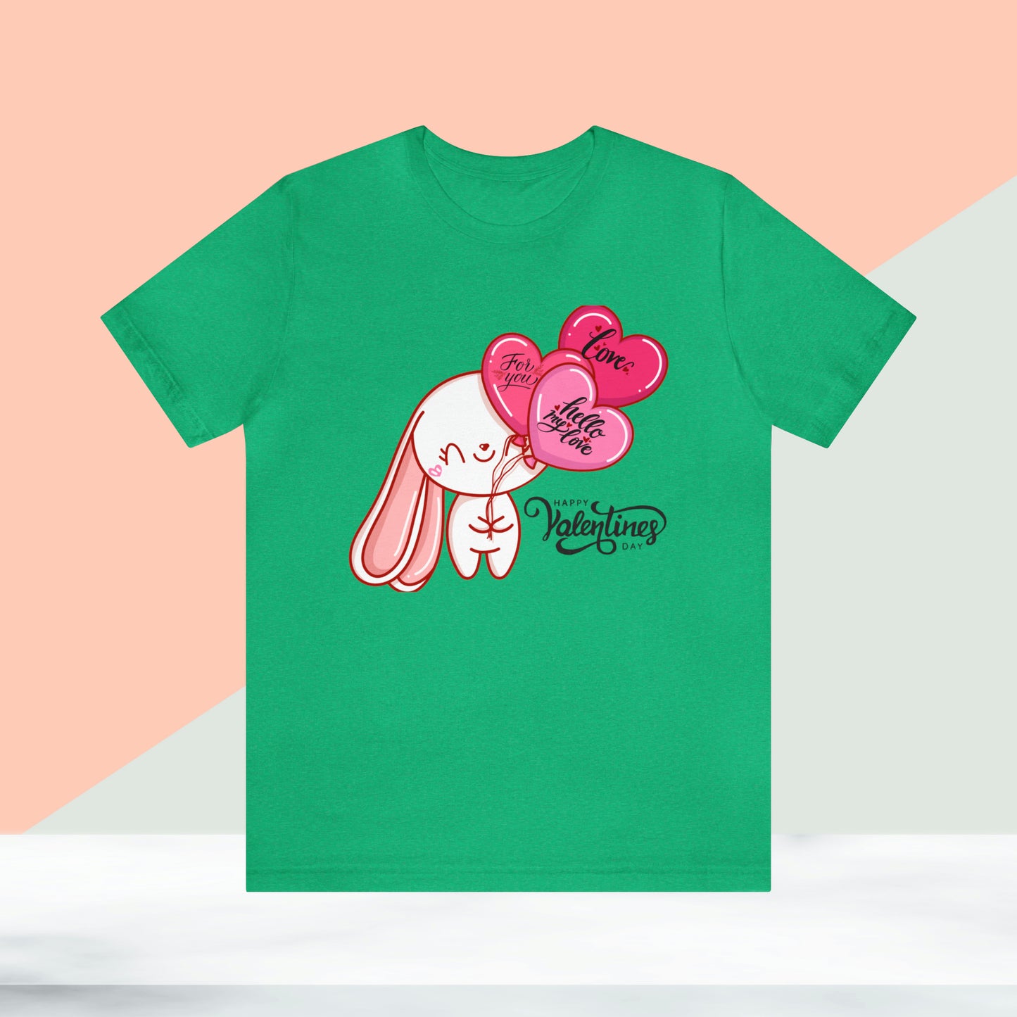 Happy valentines day Unisex Jersey Short Sleeve Tee
