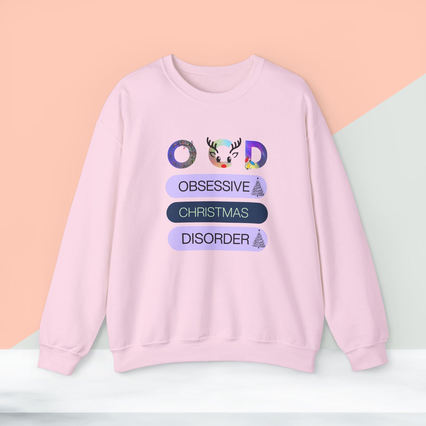 OCD Christmas Sweatshirt - Unisex Heavy Blend, Merry Christmas, Festive, Christmas Gift, Crewneck, merry Christmas Sweatshirt, Christmas Sweatshirt Christmas Gift, Festive Sweatshirt.
