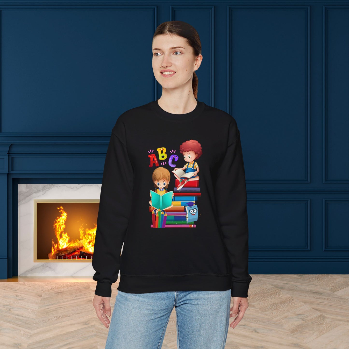 We Love Teachers Sweatshirt, Back To school unisex heavy blend crewneck sweatshirt, Teacher Back To school Sweatshirt. First Day Vibes Sweatshirt.